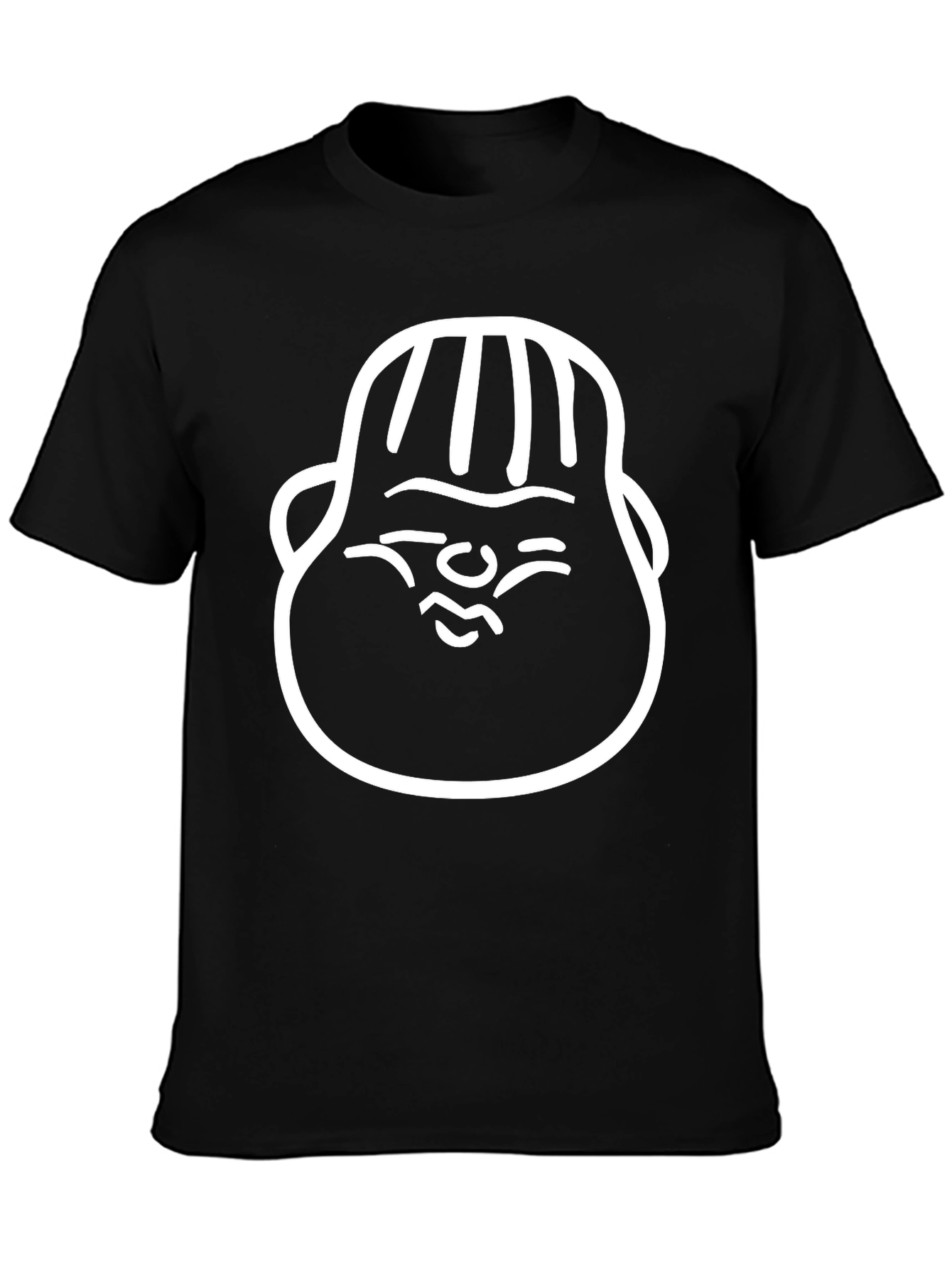 Dumpling Face Graphic Tee - Unisex Black T-Shirt