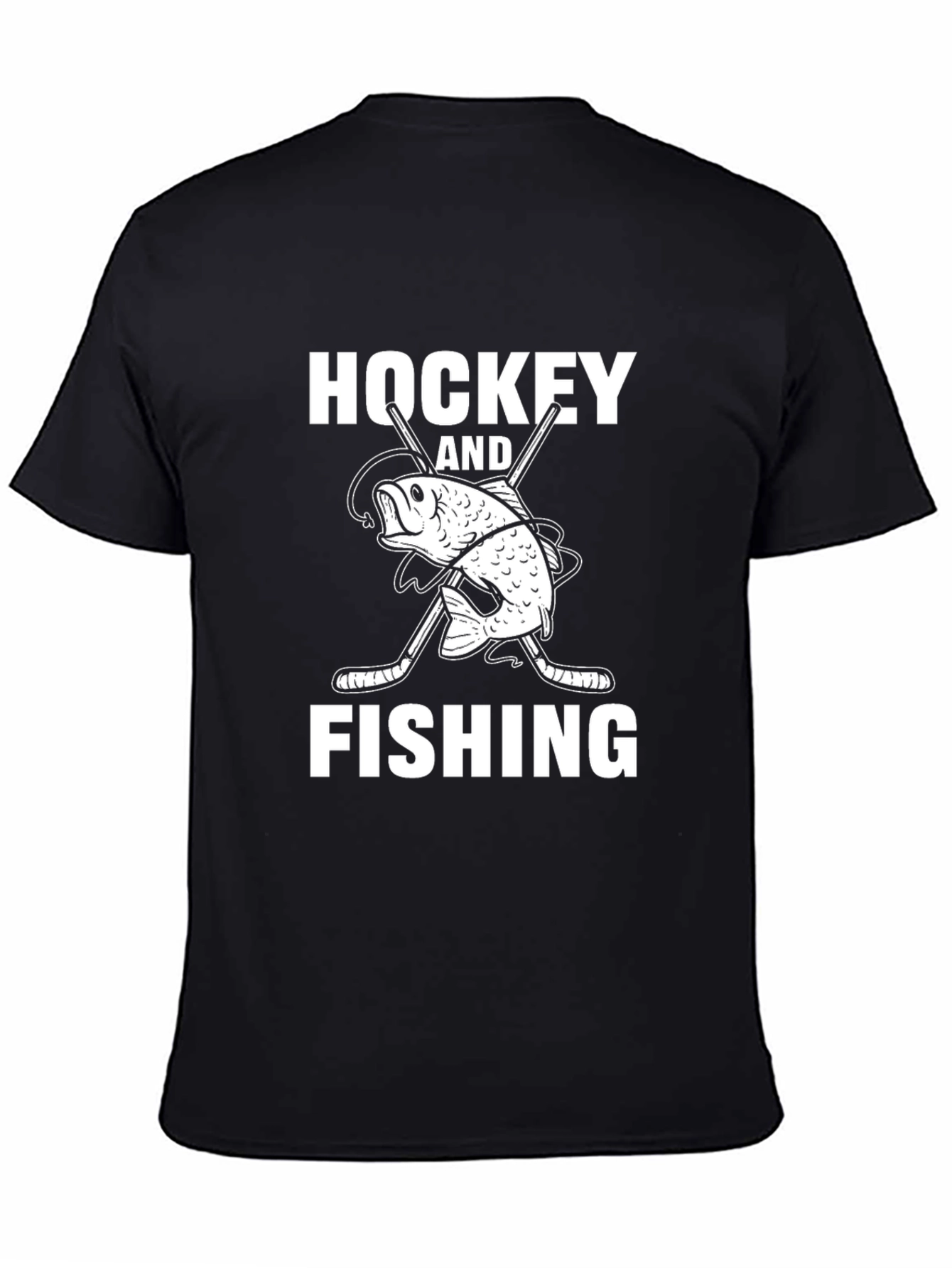 Hockey and Fishing Graphic Tee