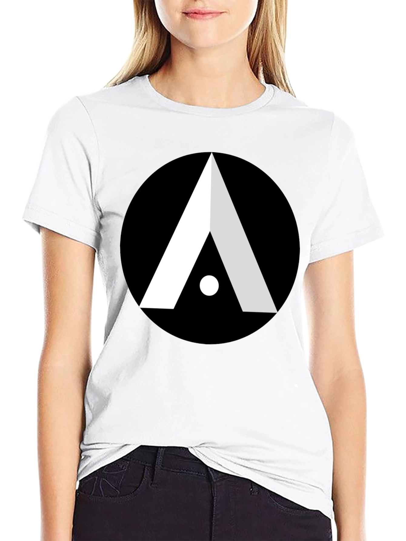 Abstract Graphic Tee - Modern Black T-Shirt