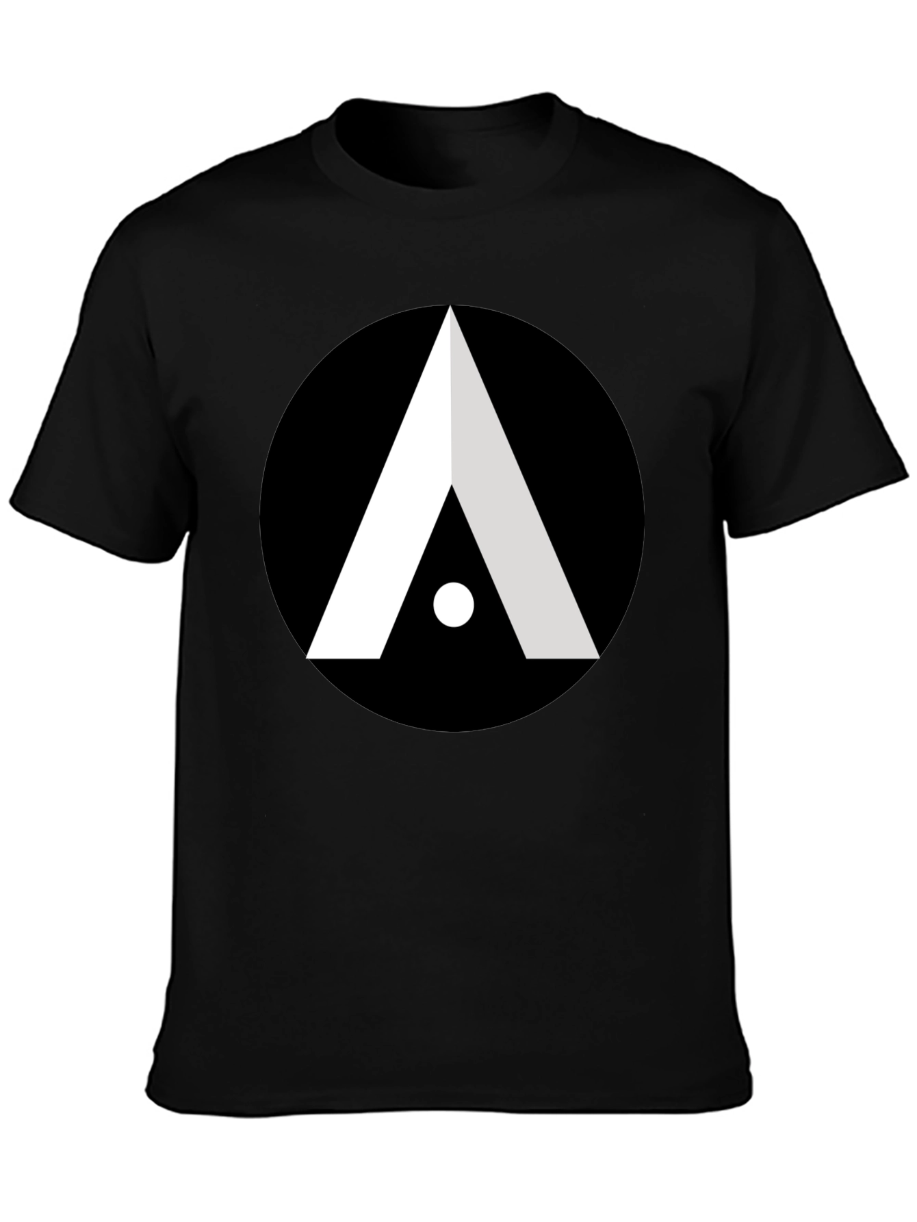 Abstract Graphic Tee - Modern Black T-Shirt