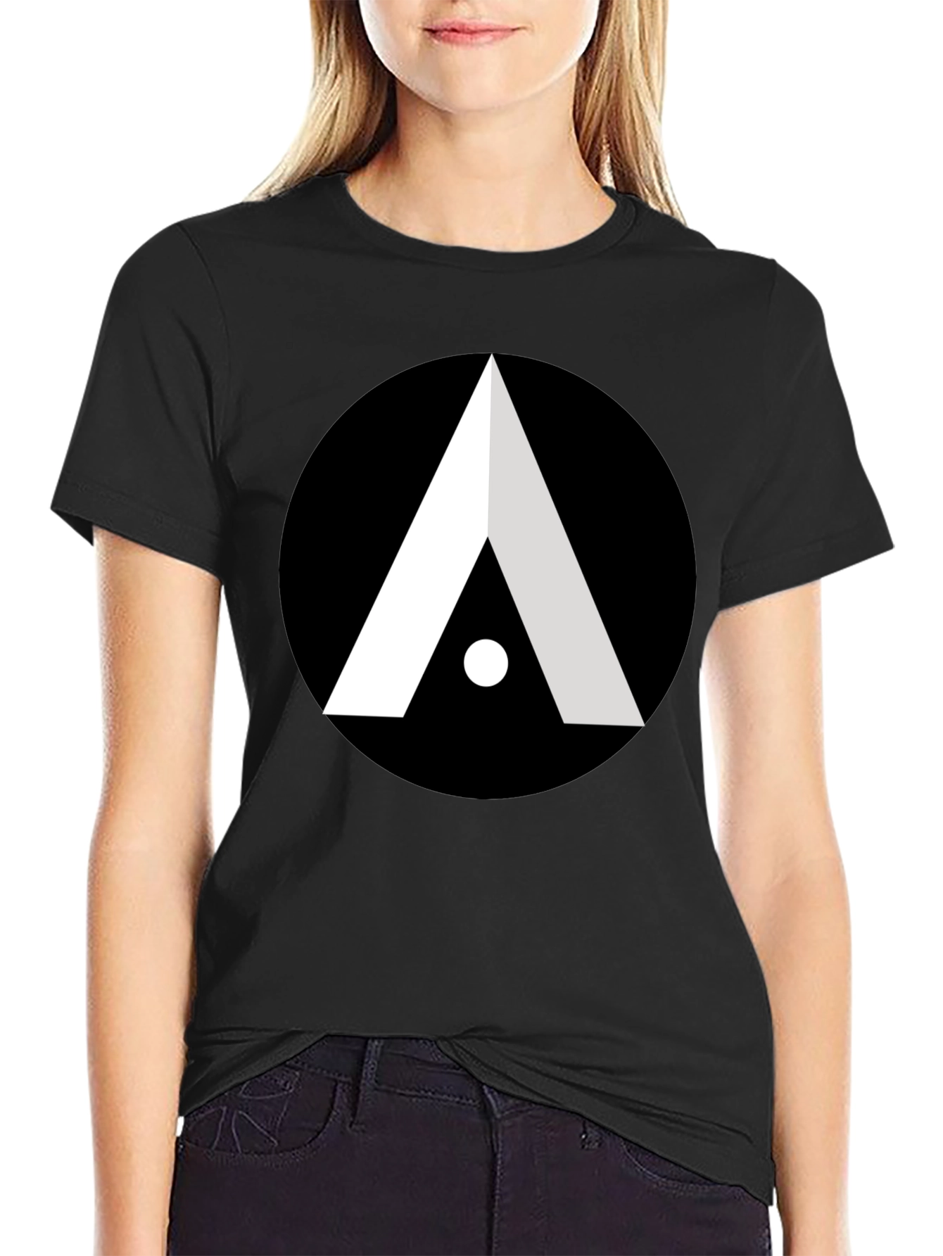 Abstract Graphic Tee - Modern Black T-Shirt