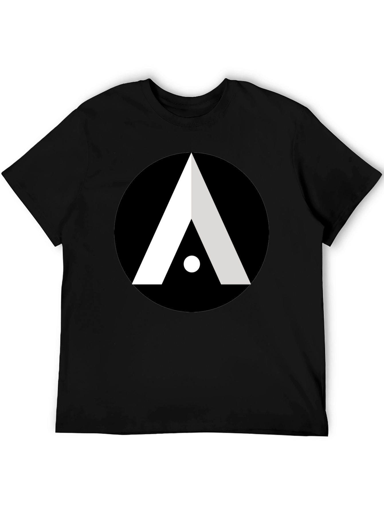 Abstract Graphic Tee - Modern Black T-Shirt