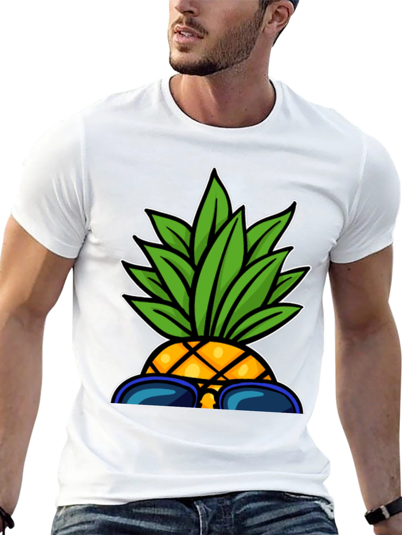 Cool Pineapple Graphic Tee - Summer Vibes!