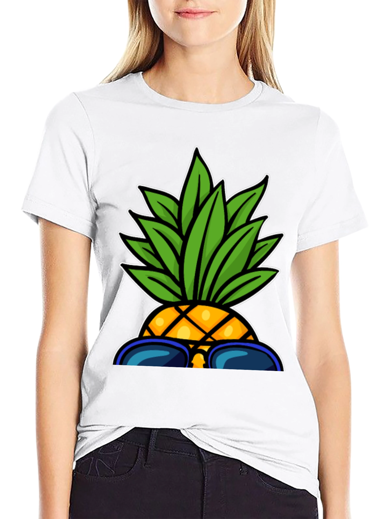 Cool Pineapple Graphic Tee - Summer Vibes!