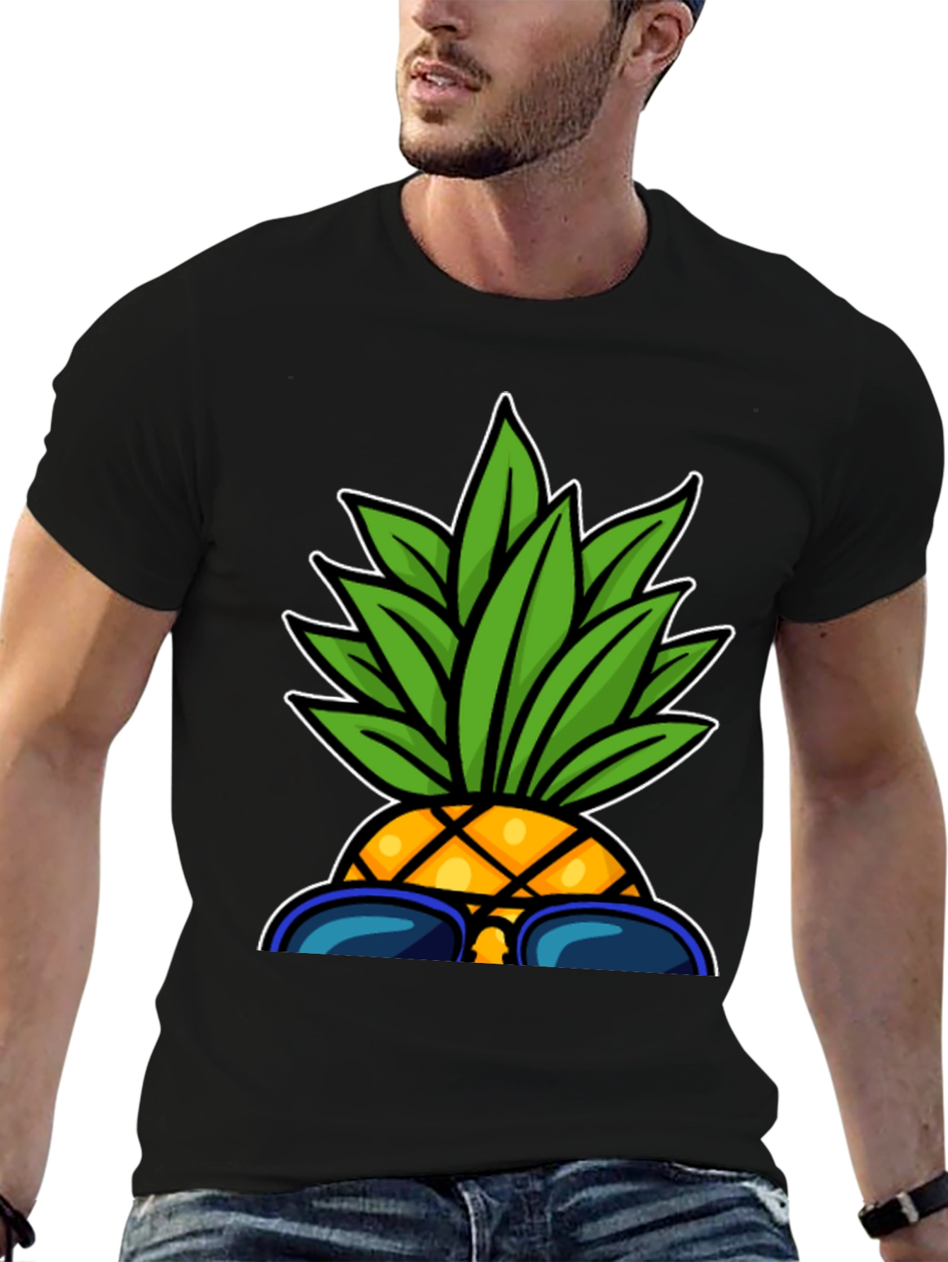 Cool Pineapple Graphic Tee - Summer Vibes!