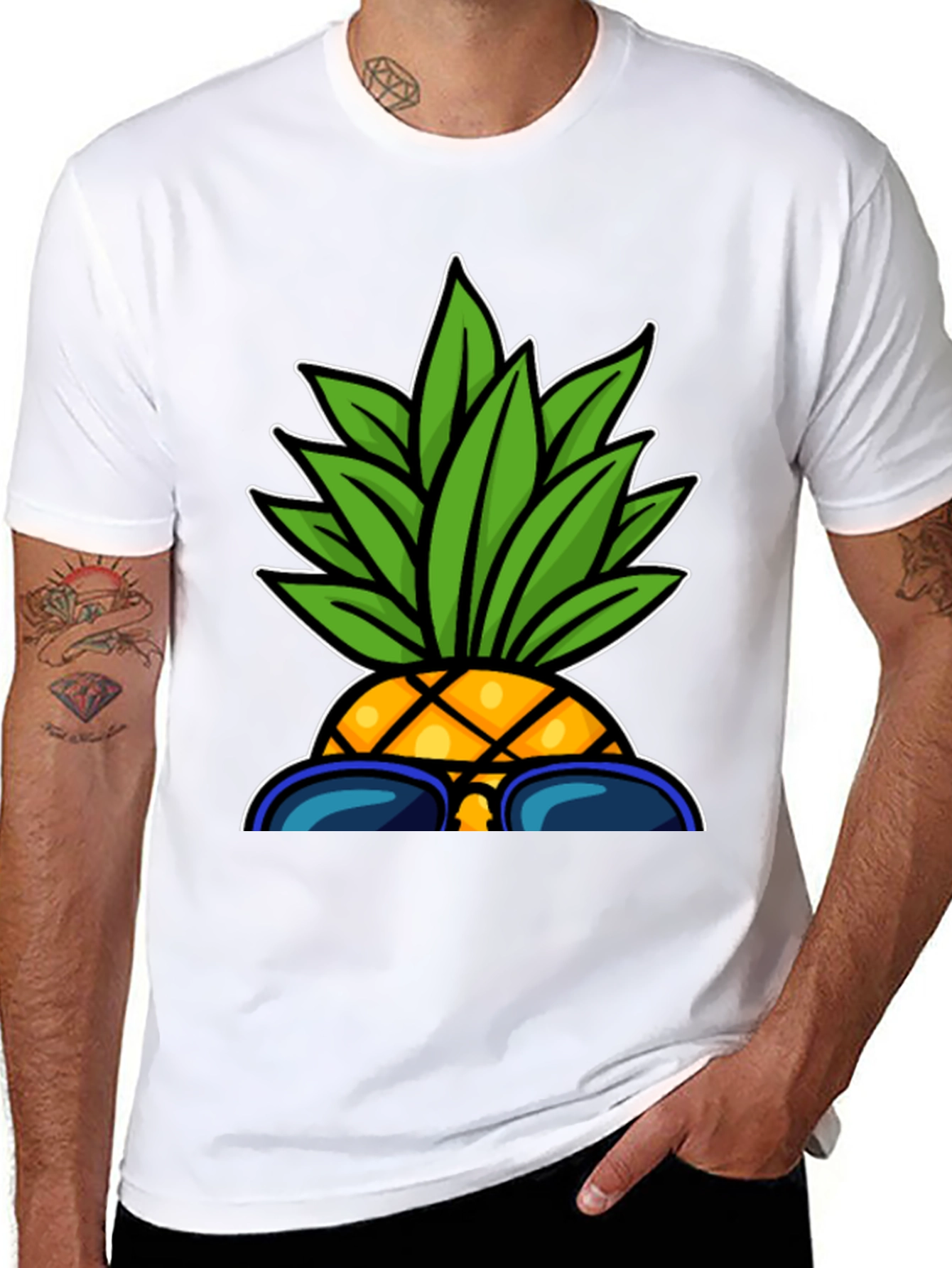 Cool Pineapple Graphic Tee - Summer Vibes!