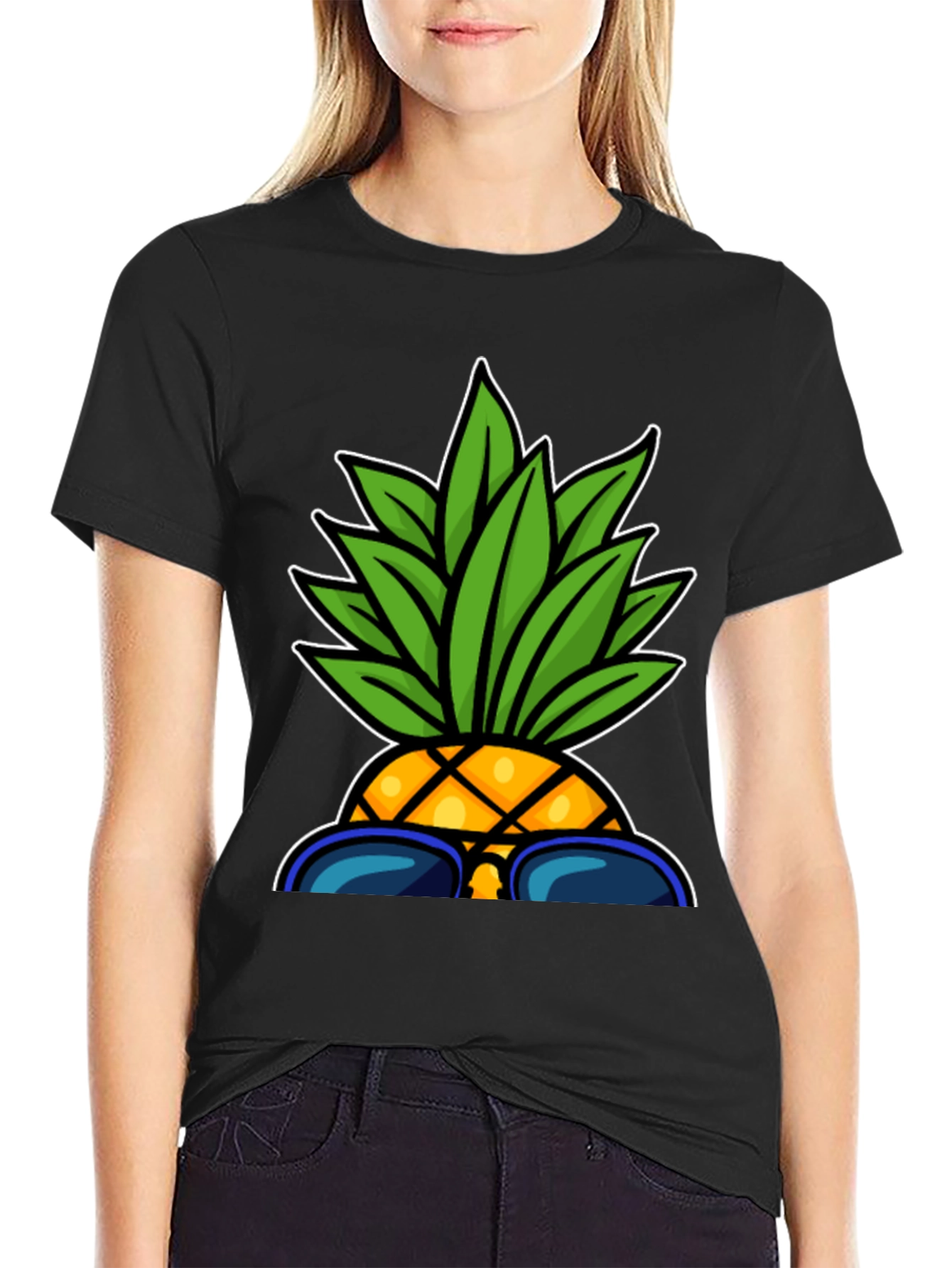 Cool Pineapple Graphic Tee - Summer Vibes!