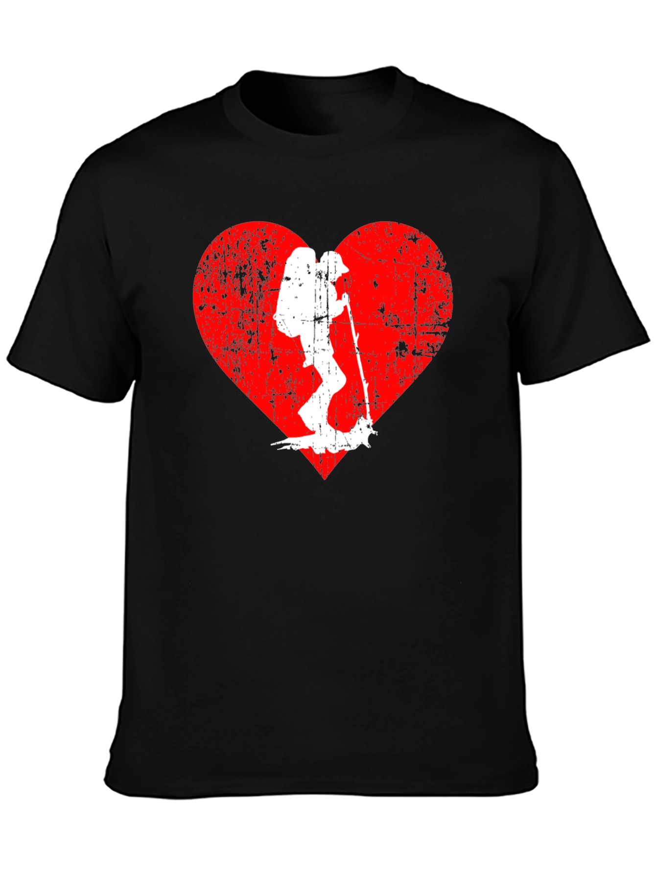 Hiking Heart T-Shirt - Adventure Lover Tee