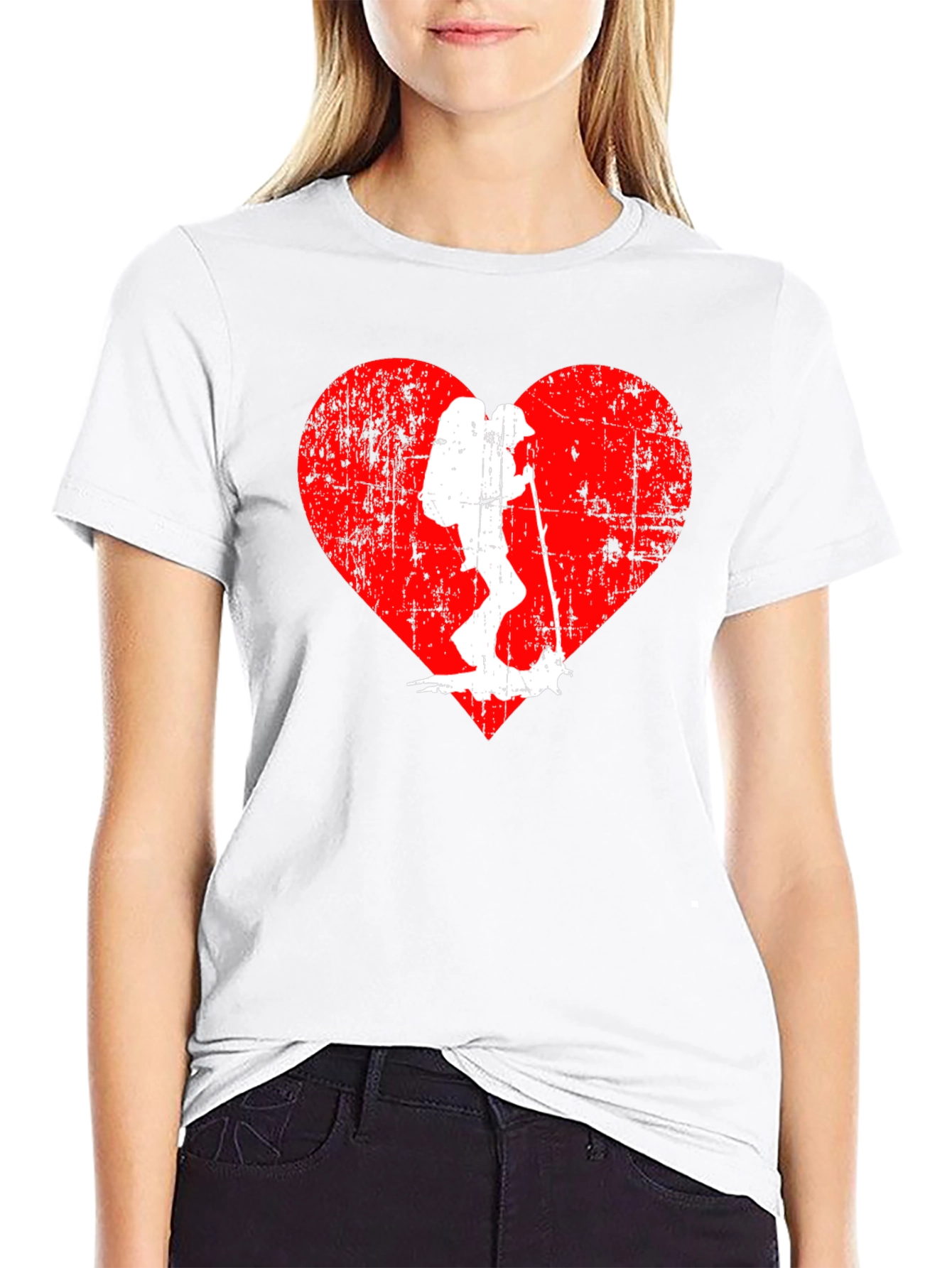 Hiking Heart T-Shirt - Adventure Lover Tee