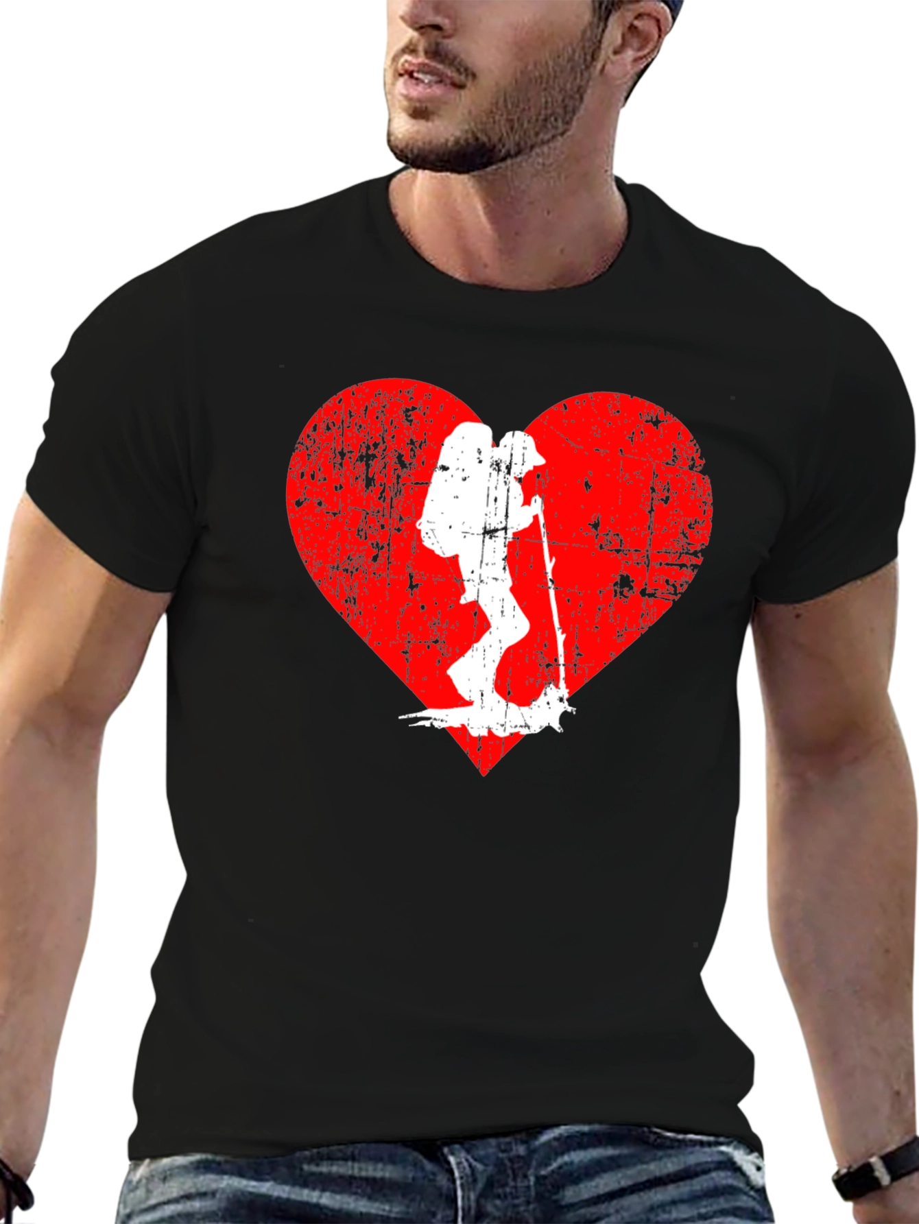 Hiking Heart T-Shirt - Adventure Lover Tee