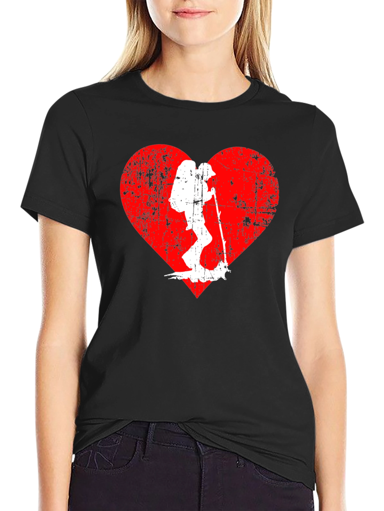 Hiking Heart T-Shirt - Adventure Lover Tee