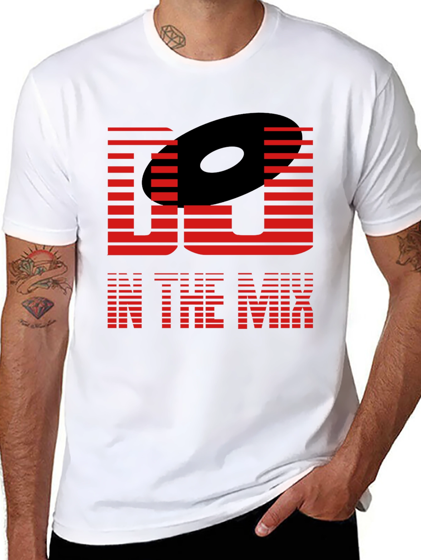 DJ In The Mix Graphic Tee - Black