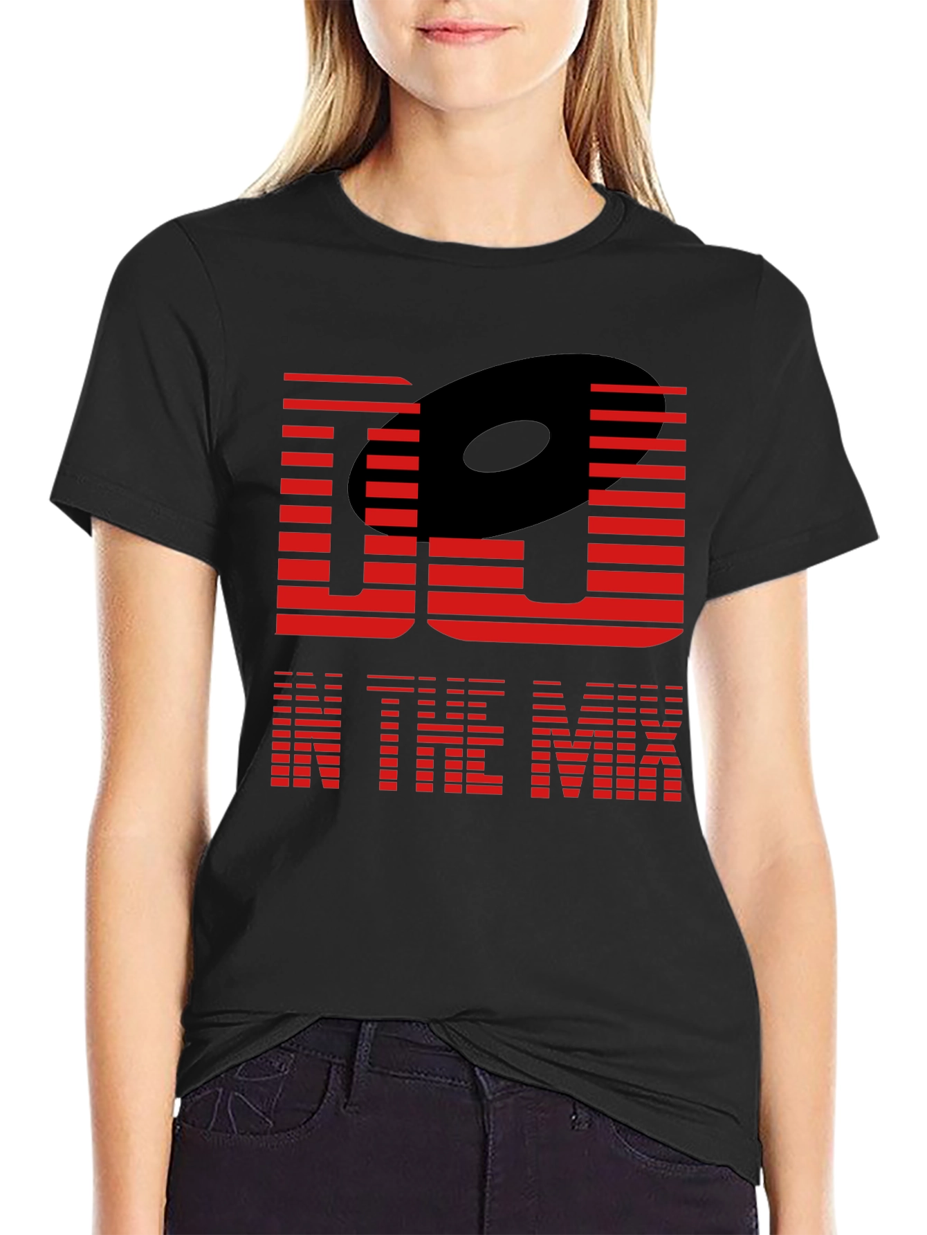 DJ In The Mix Graphic Tee - Black