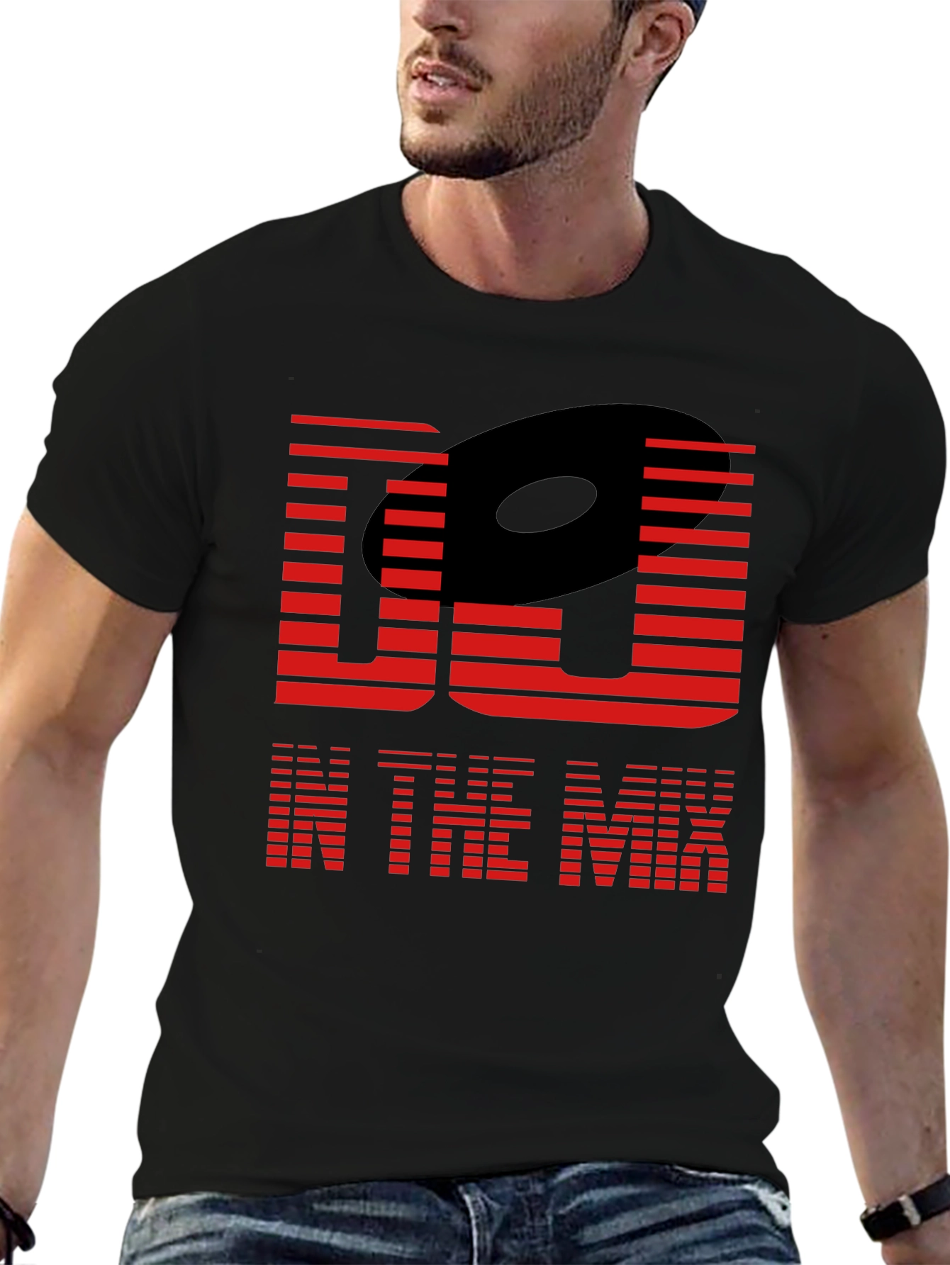 DJ In The Mix Graphic Tee - Black