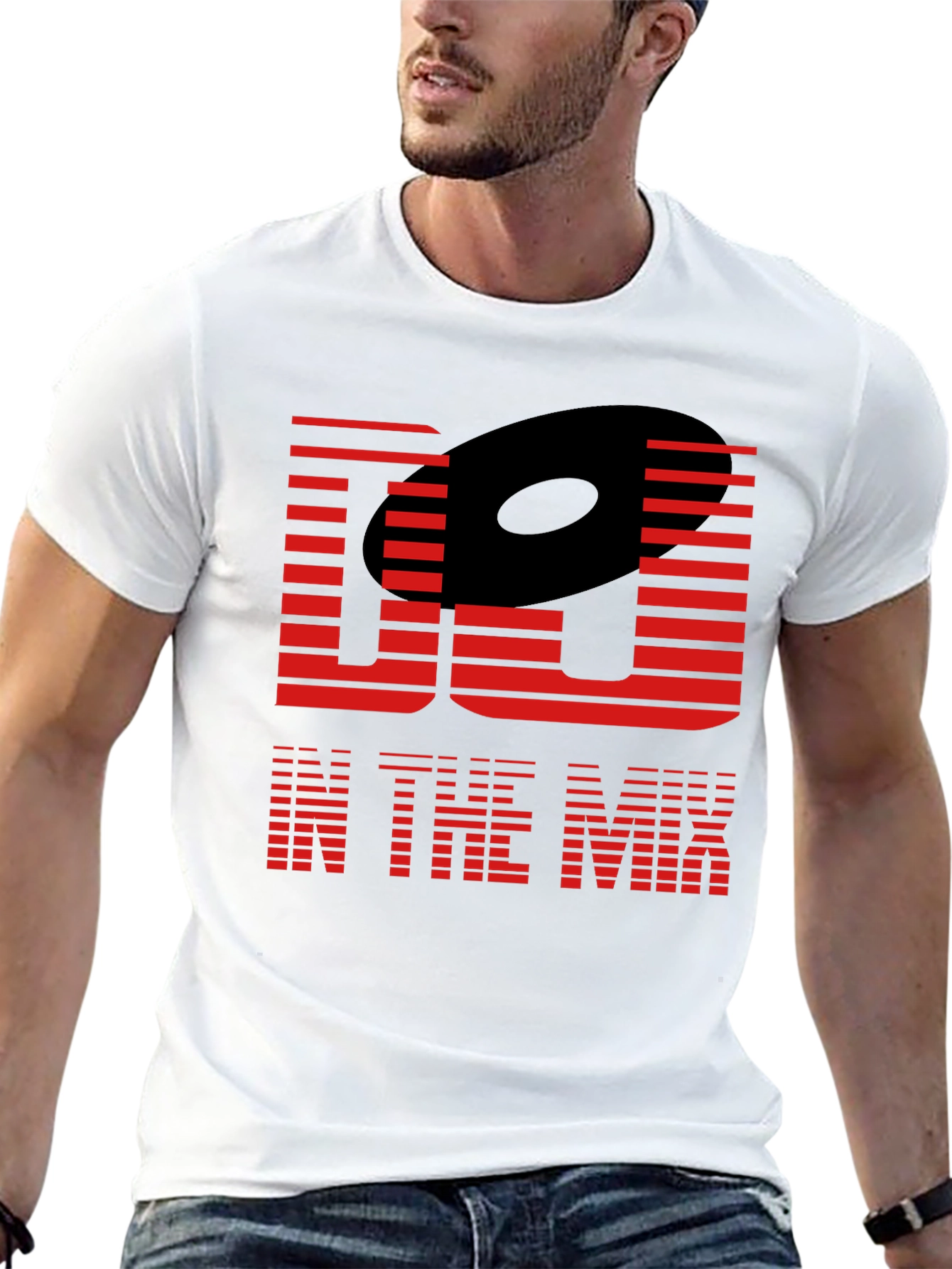 DJ In The Mix Graphic Tee - Black
