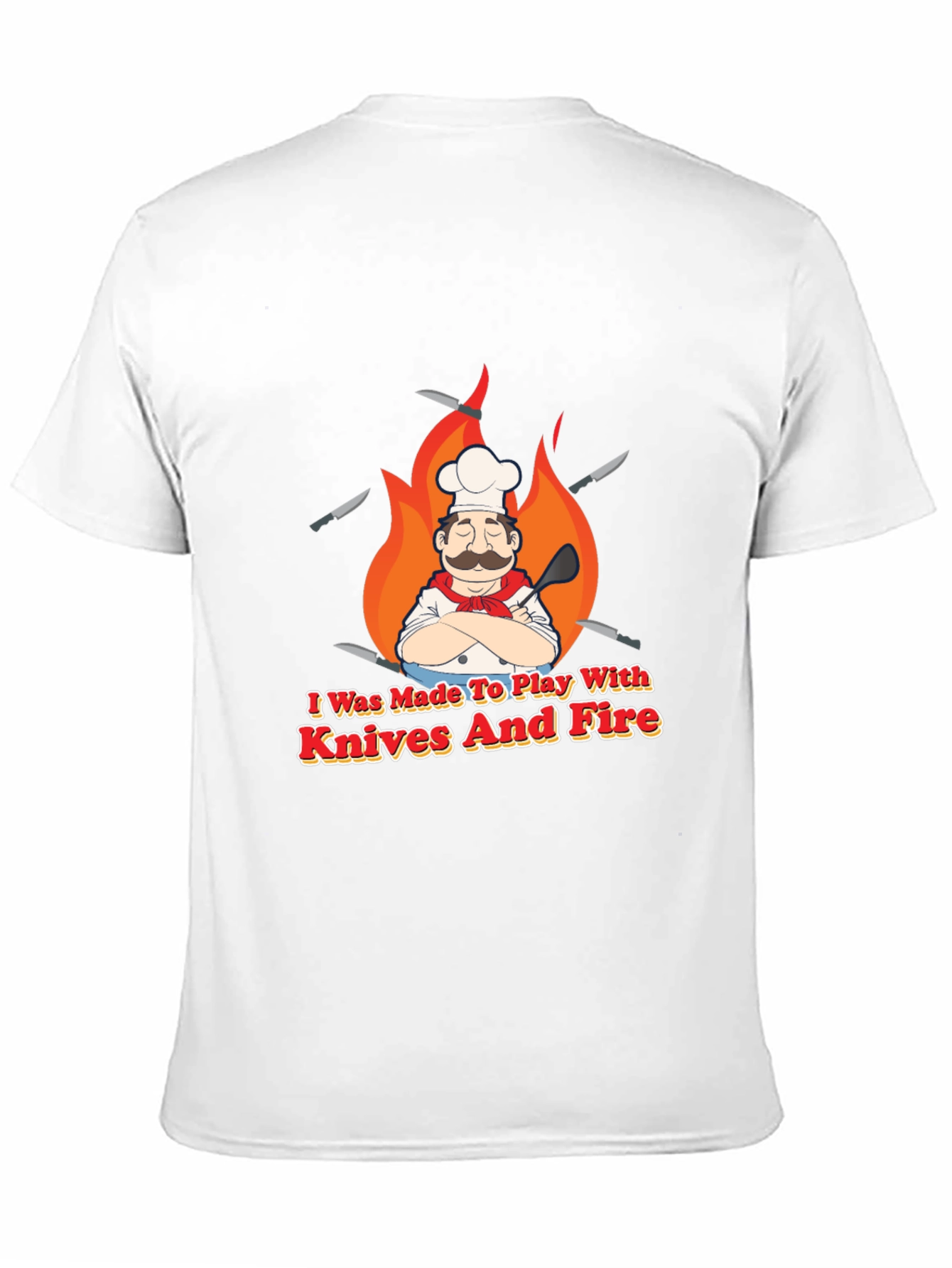Chef Knives and Fire Graphic T-Shirt