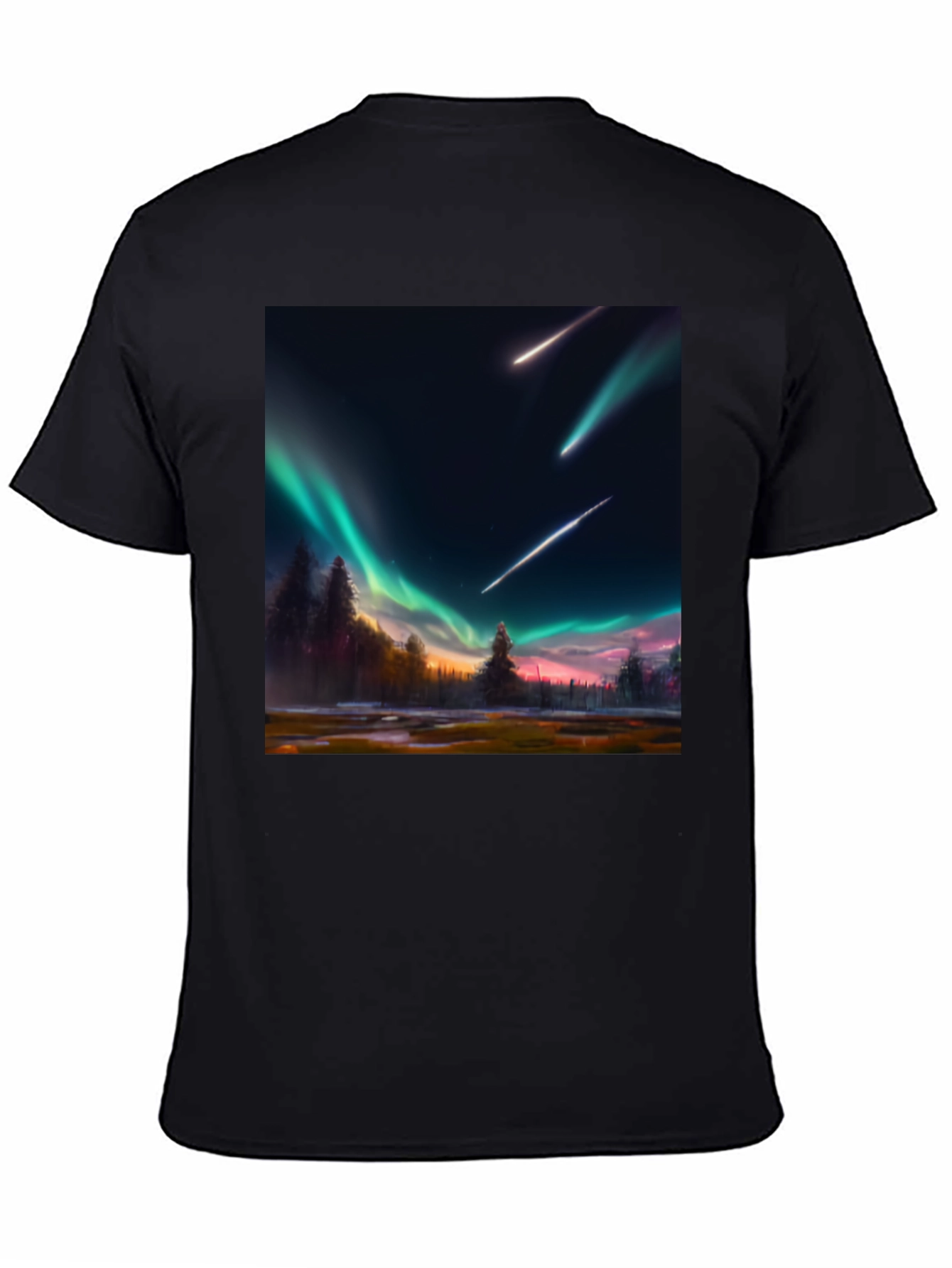 Aurora Meteor Shower Graphic Tee