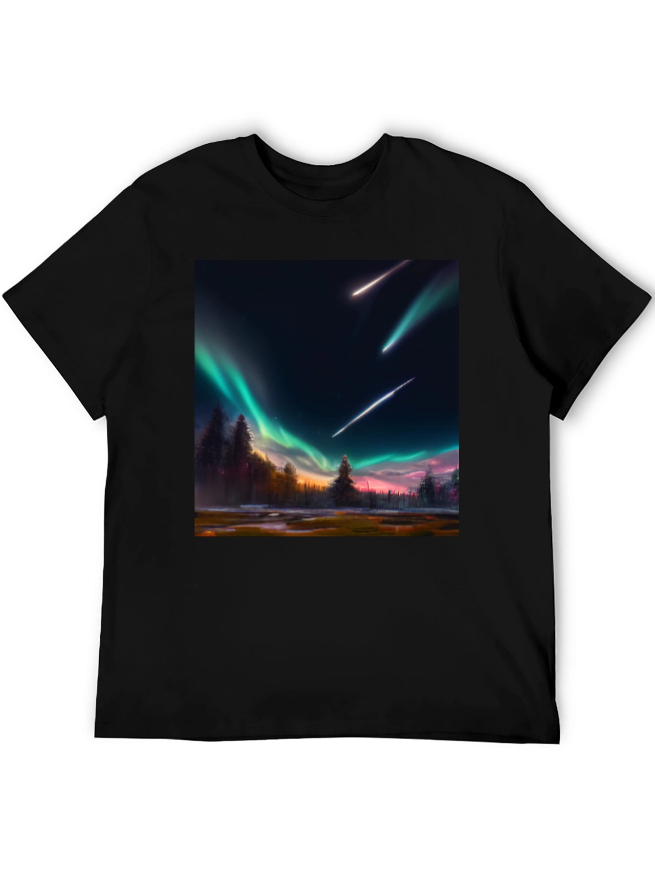 Aurora Meteor Shower Graphic Tee