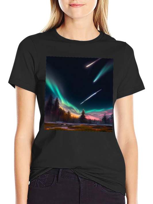 Aurora Meteor Shower Graphic Tee