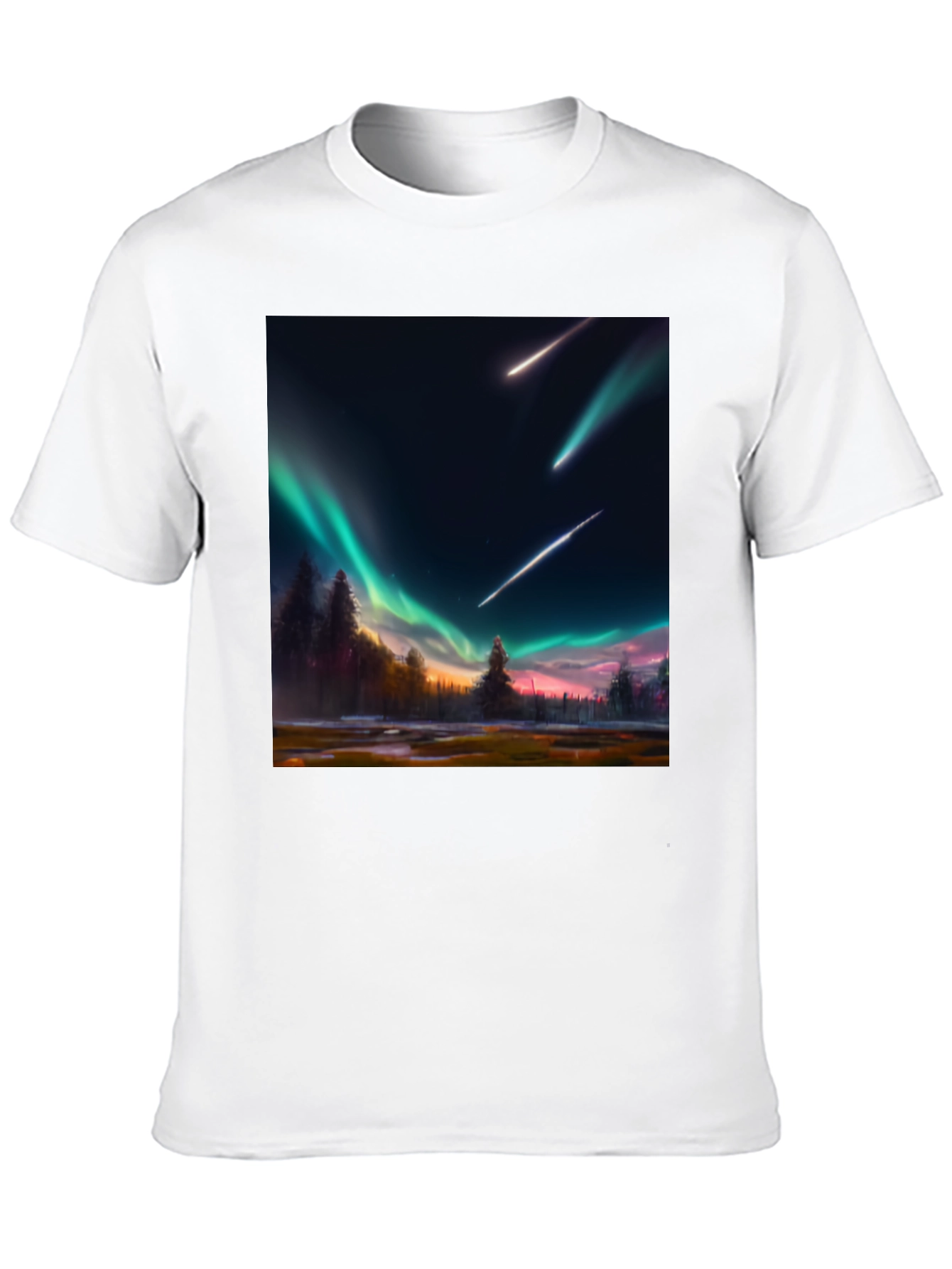 Aurora Meteor Shower Graphic Tee