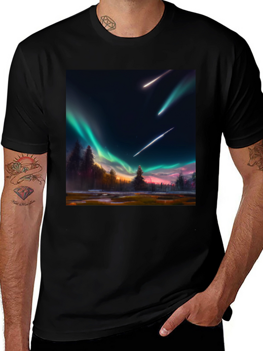 Aurora Meteor Shower Graphic Tee