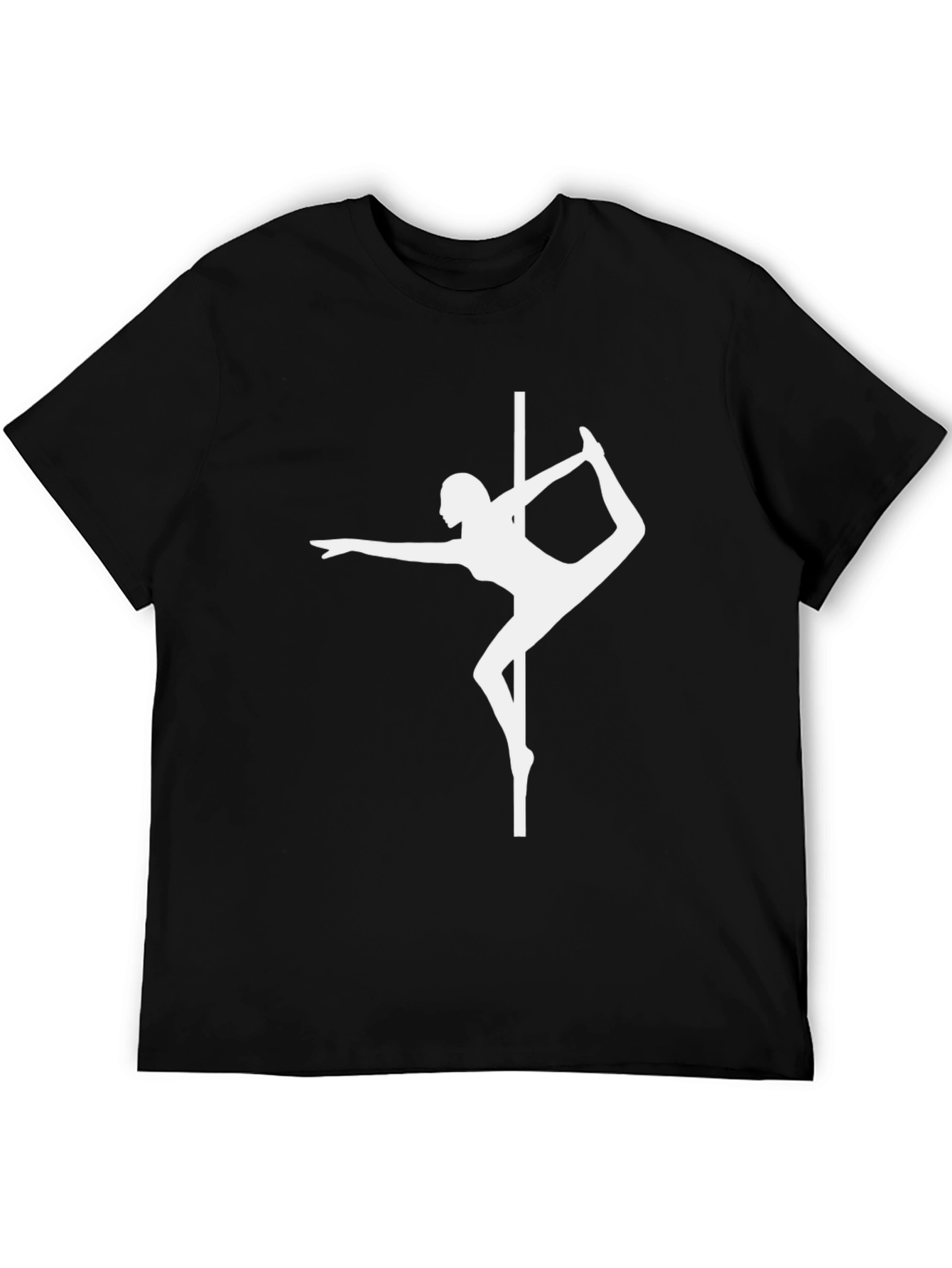 Pole Dance Silhouette Black T-Shirt