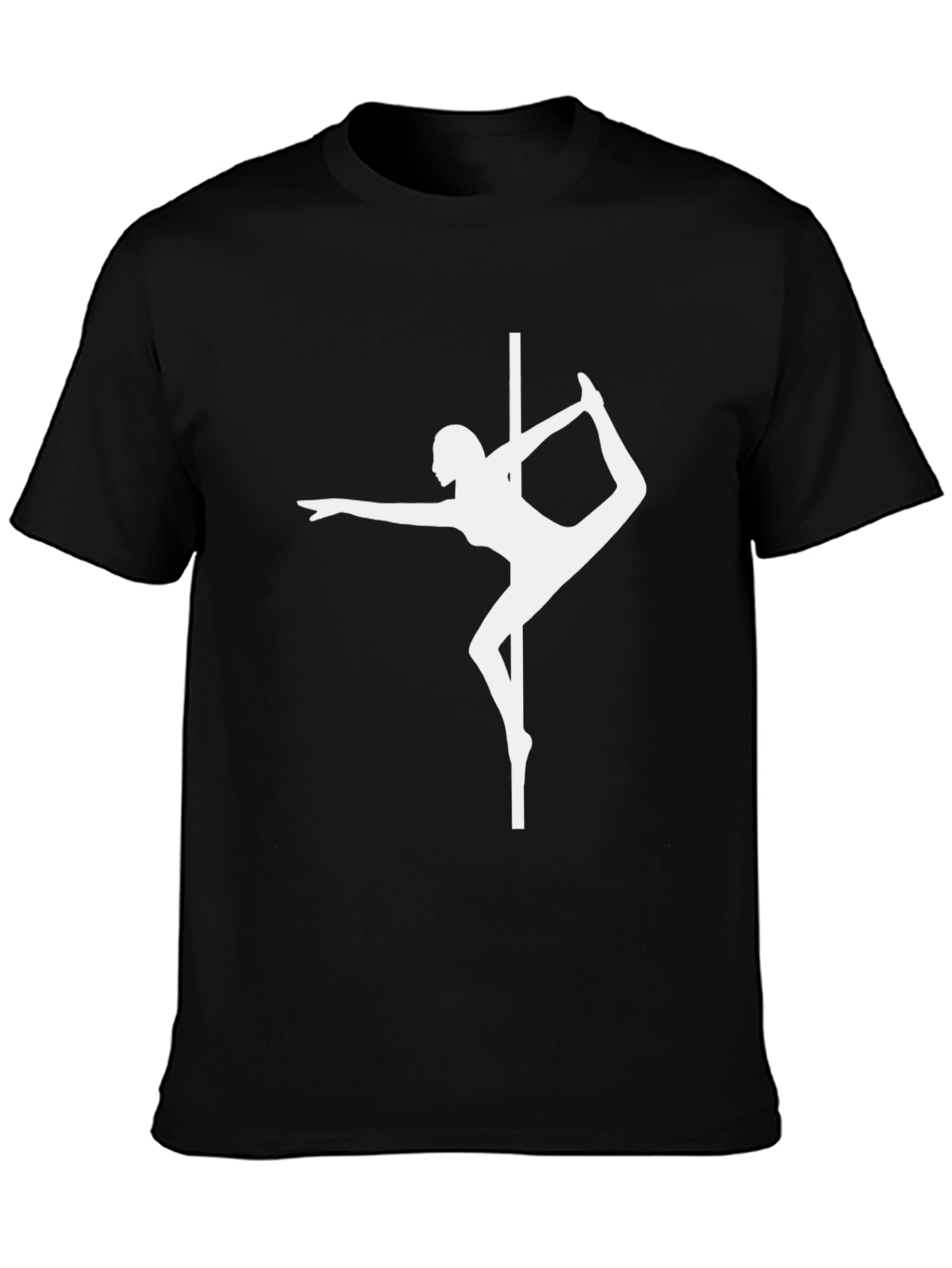 Pole Dance Silhouette Black T-Shirt