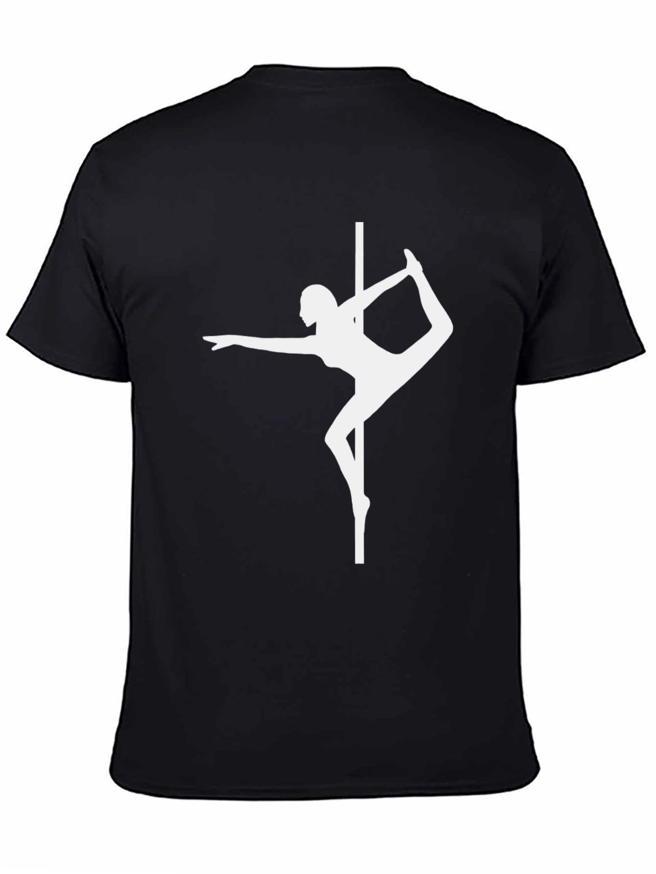 Pole Dance Silhouette Black T-Shirt