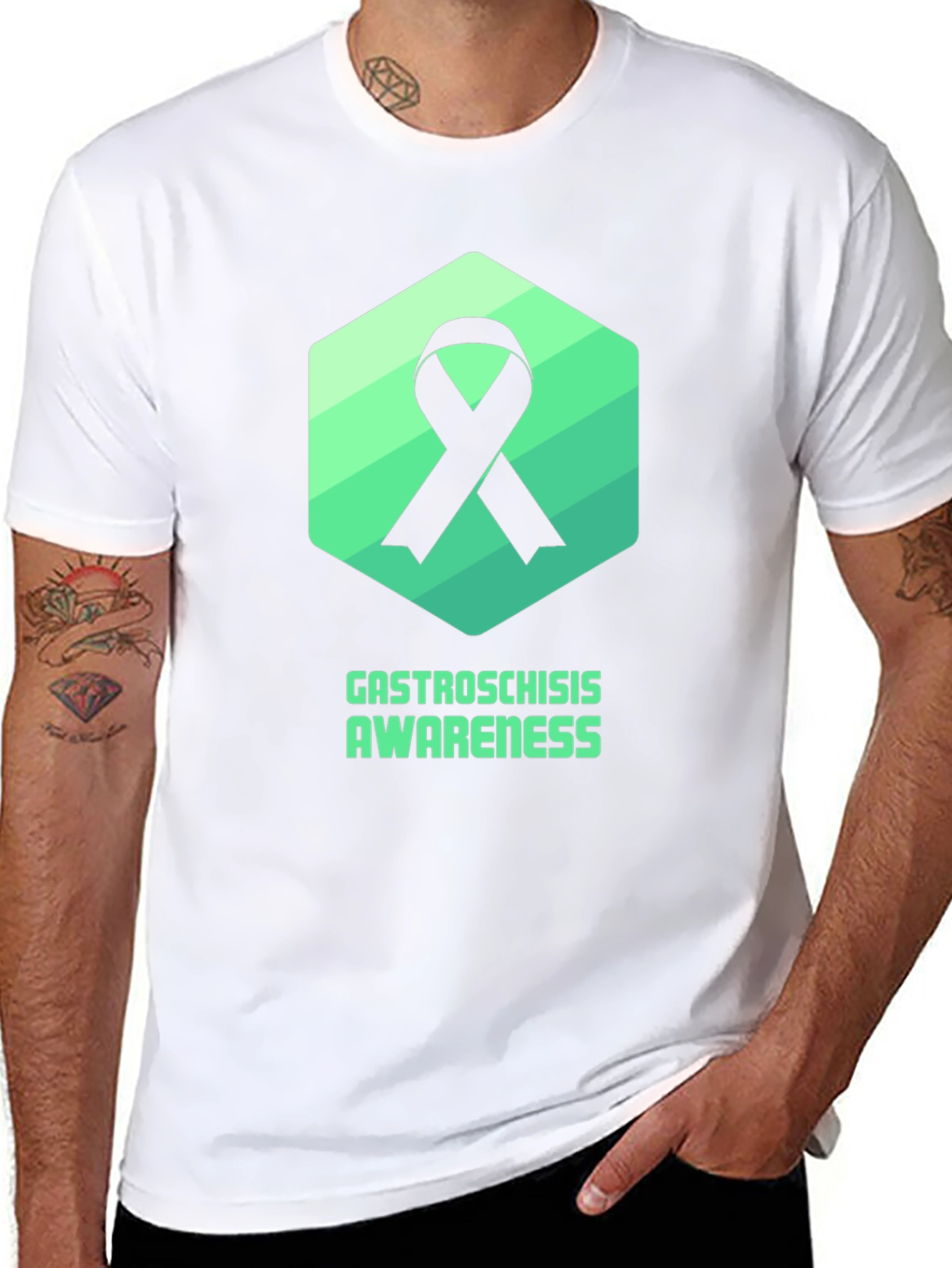 Gastroschisis Awareness Ribbon T-Shirt