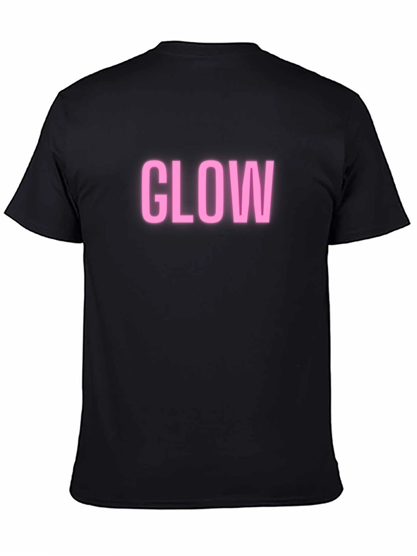 Glow Graphic Tee - Neon Pink Print