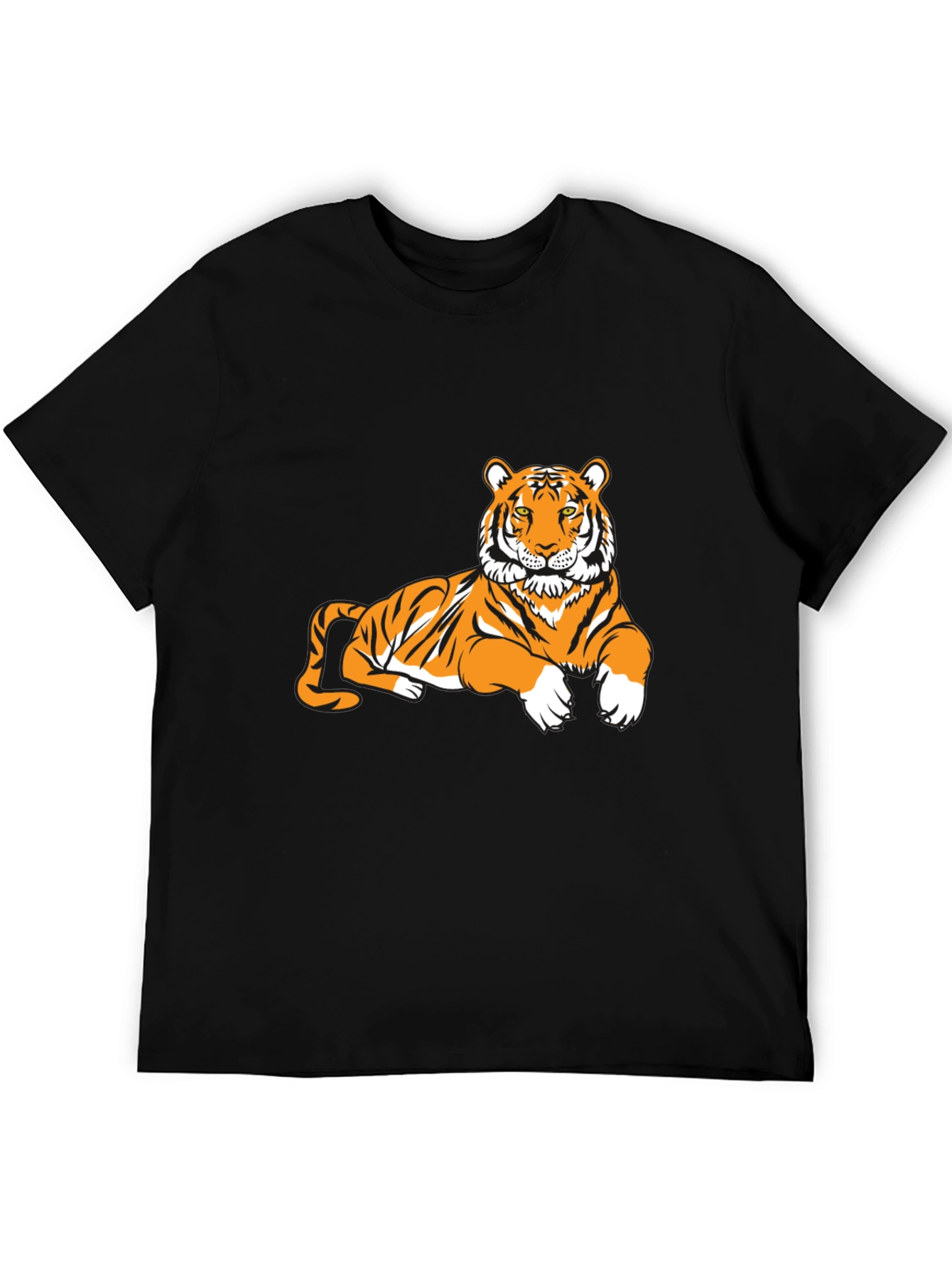 Tiger Graphic Tee - Black Short Sleeve T-Shirt