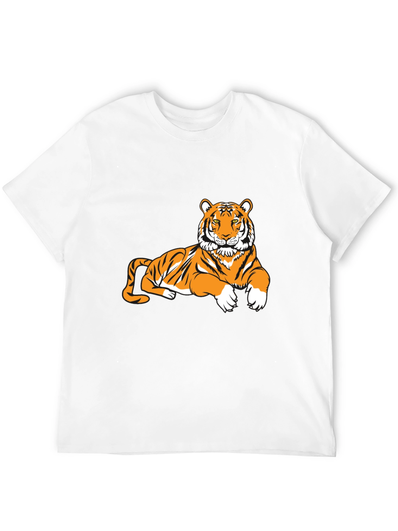 Tiger Graphic Tee - Black Short Sleeve T-Shirt