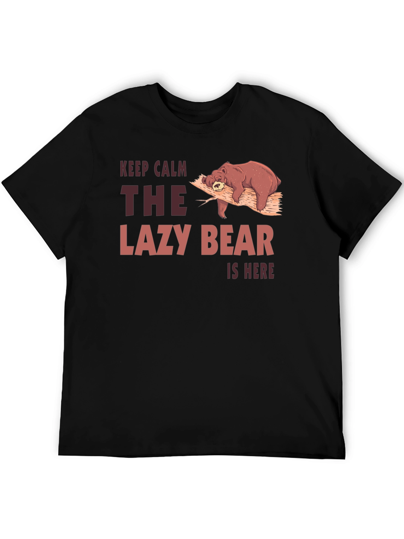 Lazy Bear Graphic Tee - Keep Calm T-Shirt