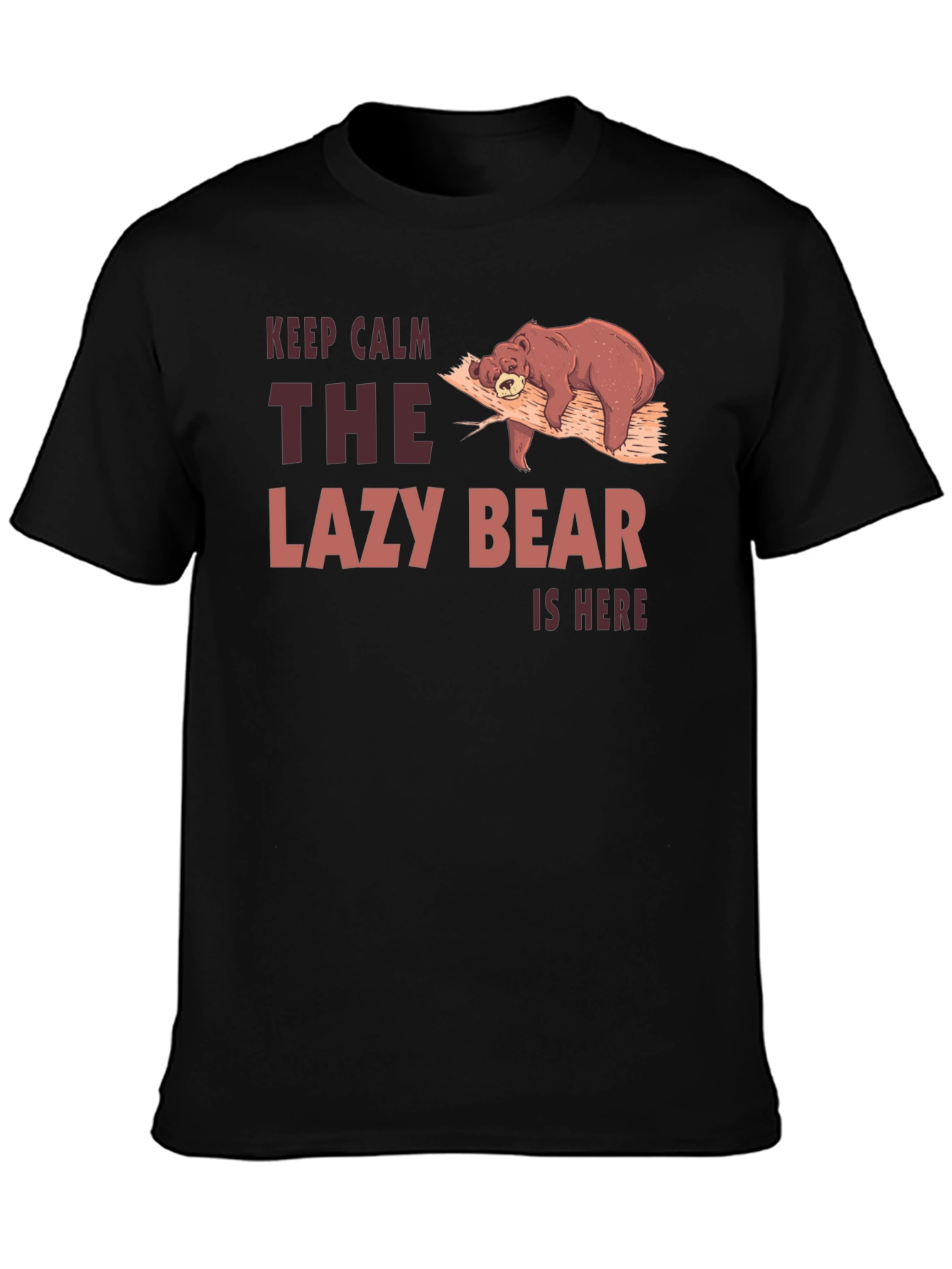 Lazy Bear Graphic Tee - Keep Calm T-Shirt