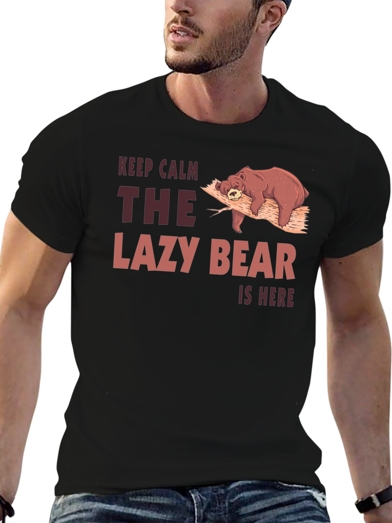 Lazy Bear Graphic Tee - Keep Calm T-Shirt