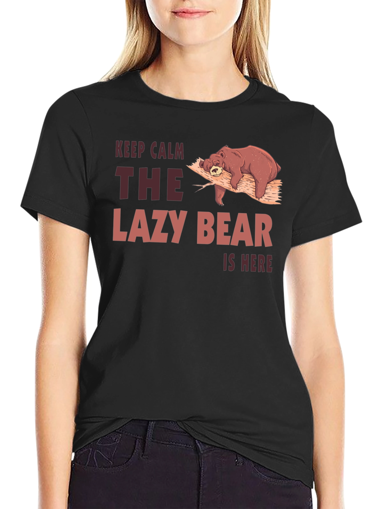 Lazy Bear Graphic Tee - Keep Calm T-Shirt