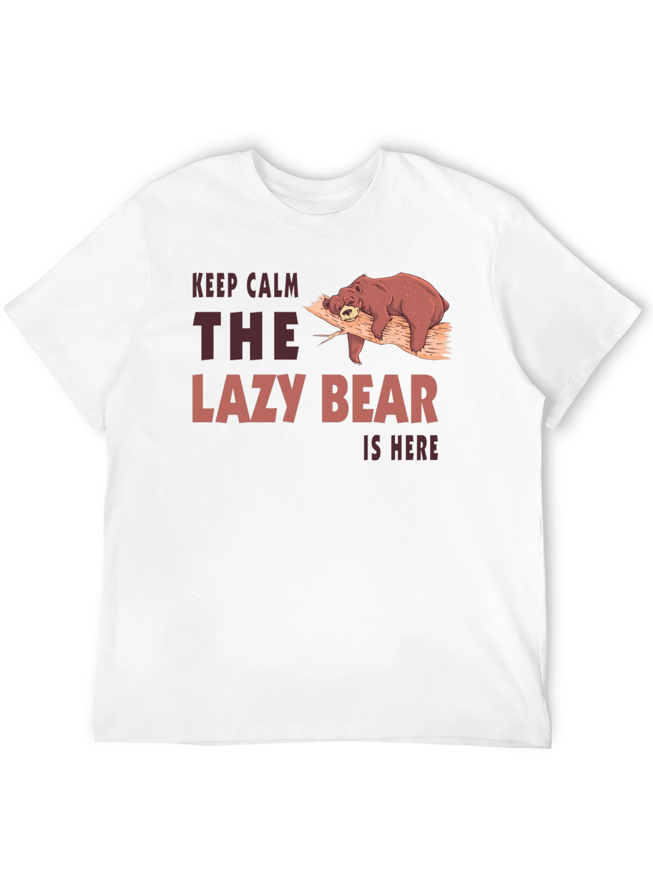 Lazy Bear Graphic Tee - Keep Calm T-Shirt