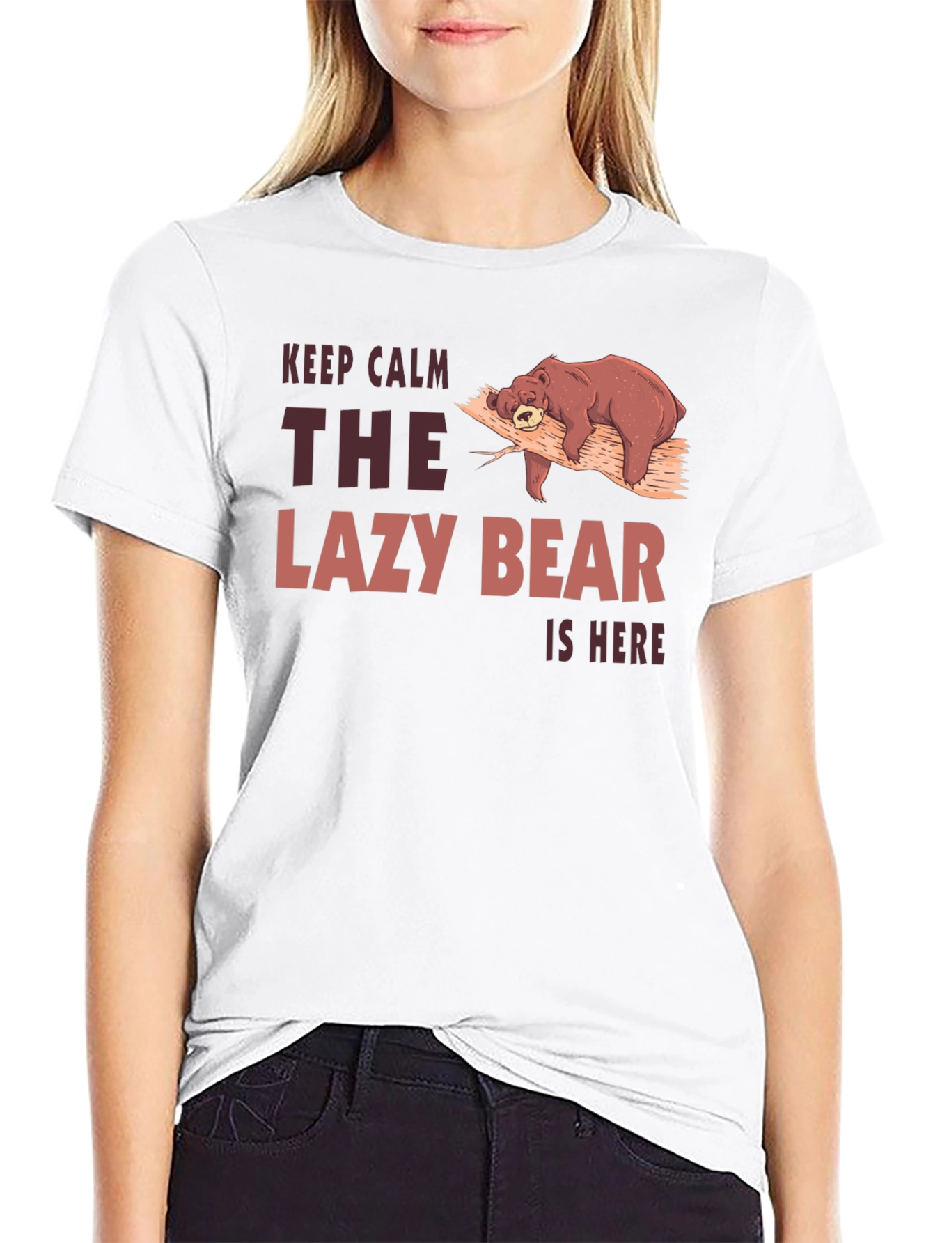 Lazy Bear Graphic Tee - Keep Calm T-Shirt