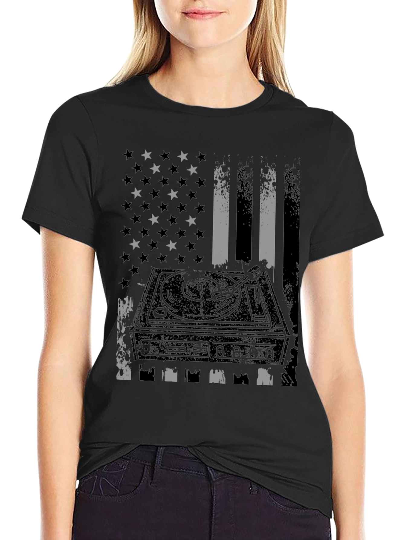 American DJ Black T-Shirt