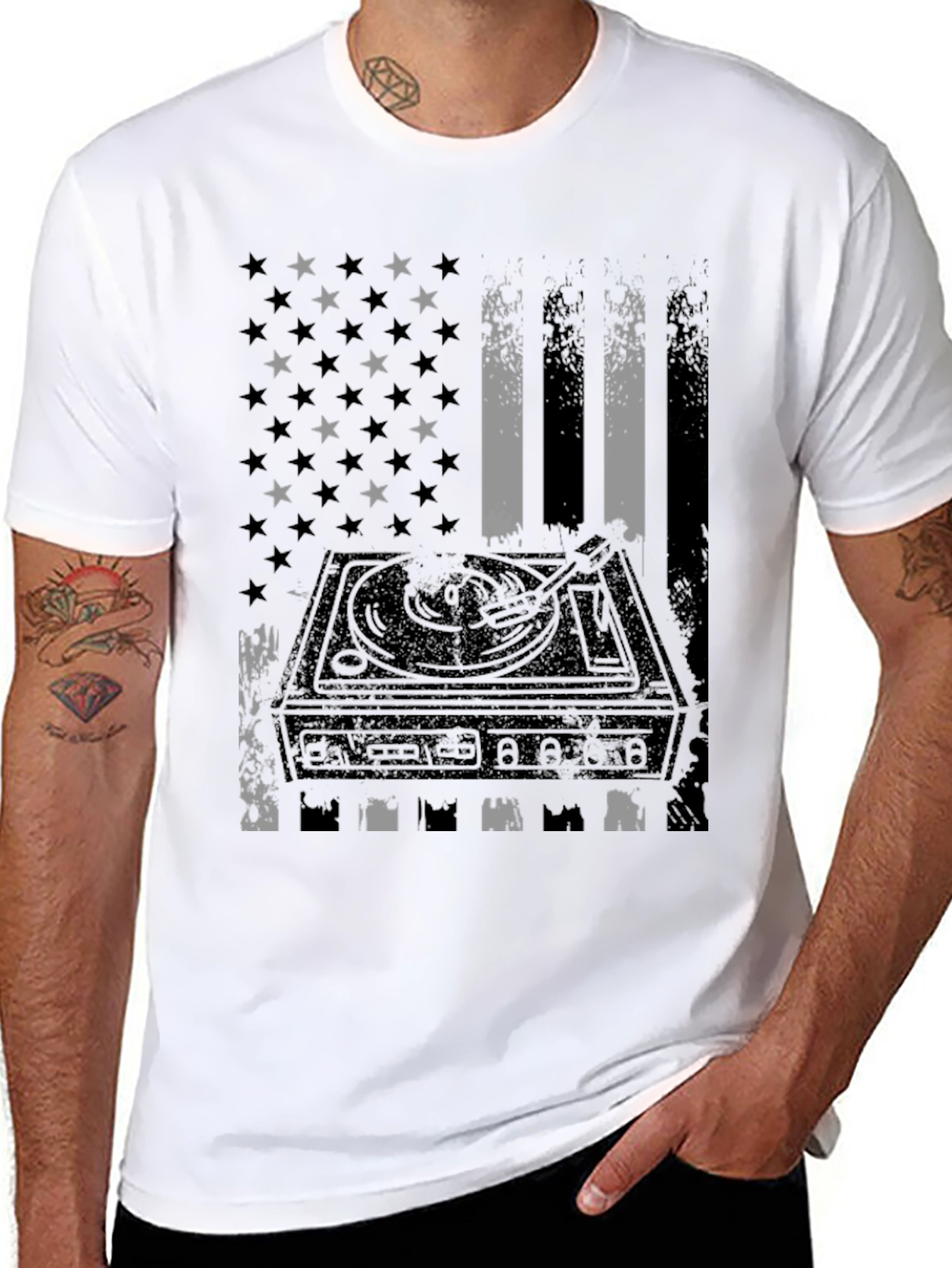 American DJ Black T-Shirt