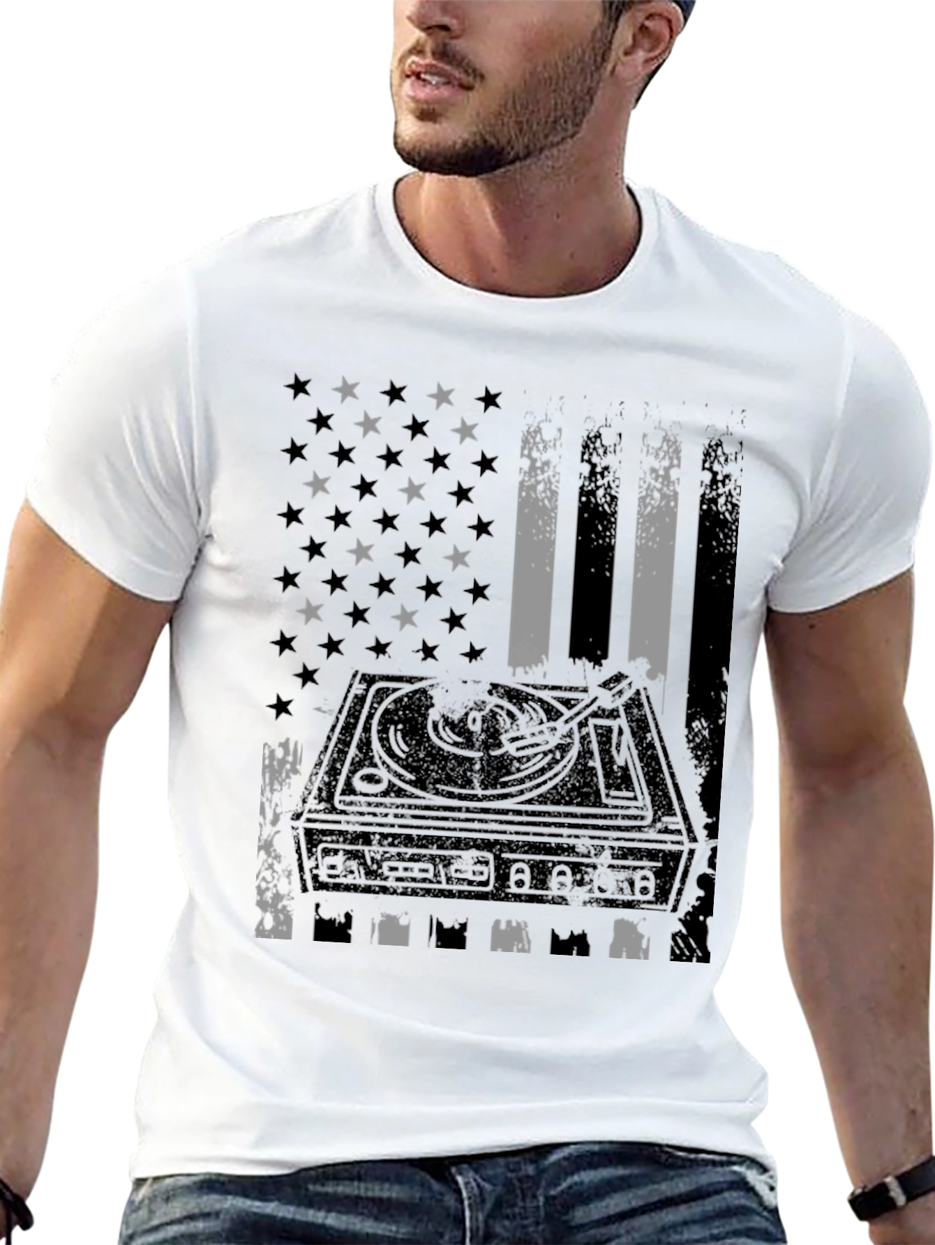 American DJ Black T-Shirt