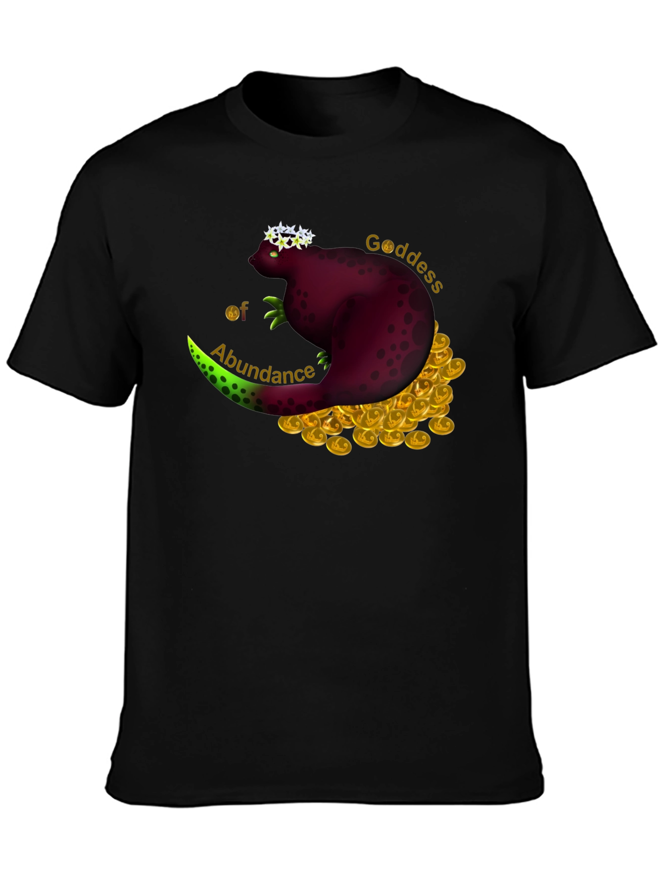 Goddess of Abundance Unisex T-Shirt - Black