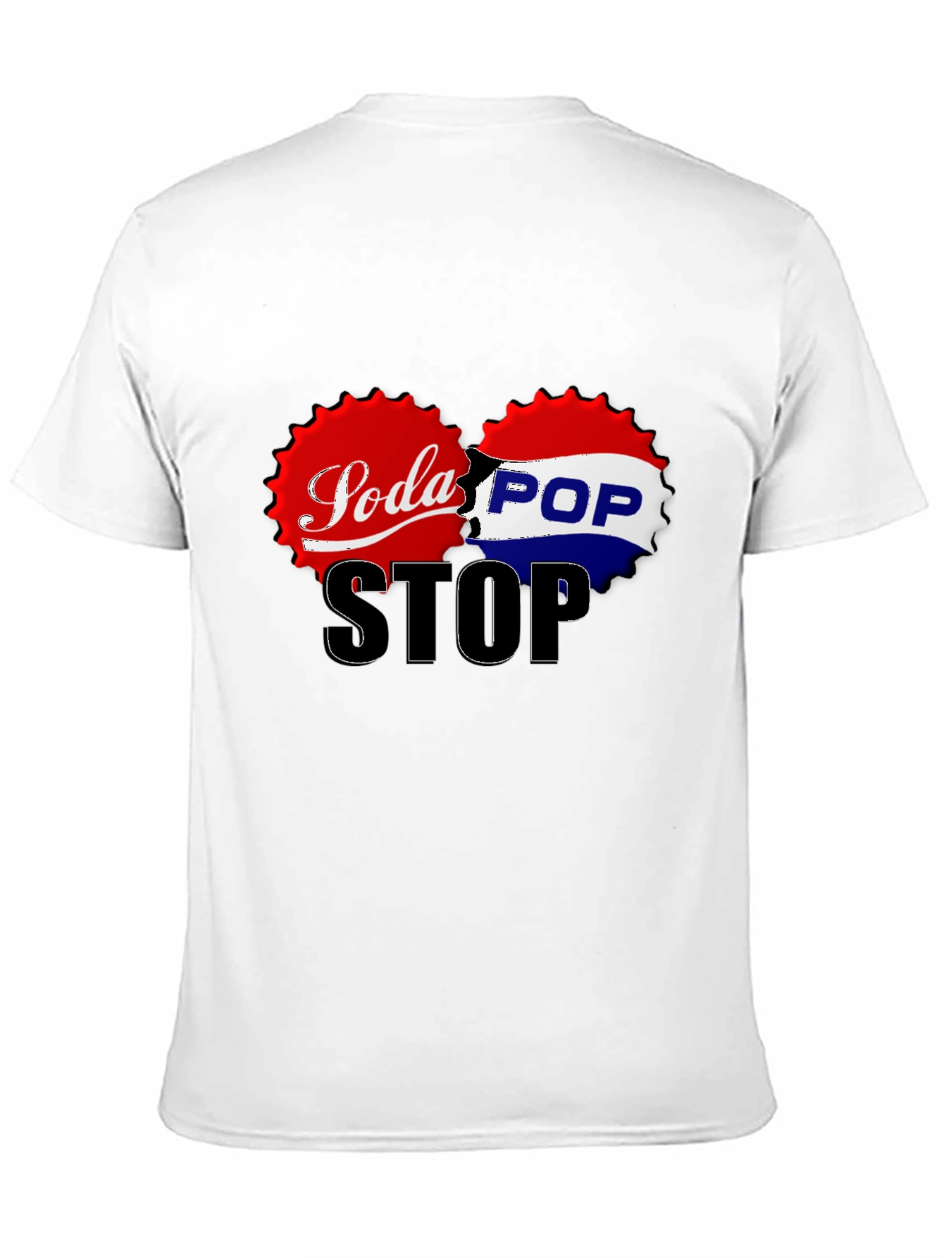 Soda Pop Stop Graphic Tee - Black