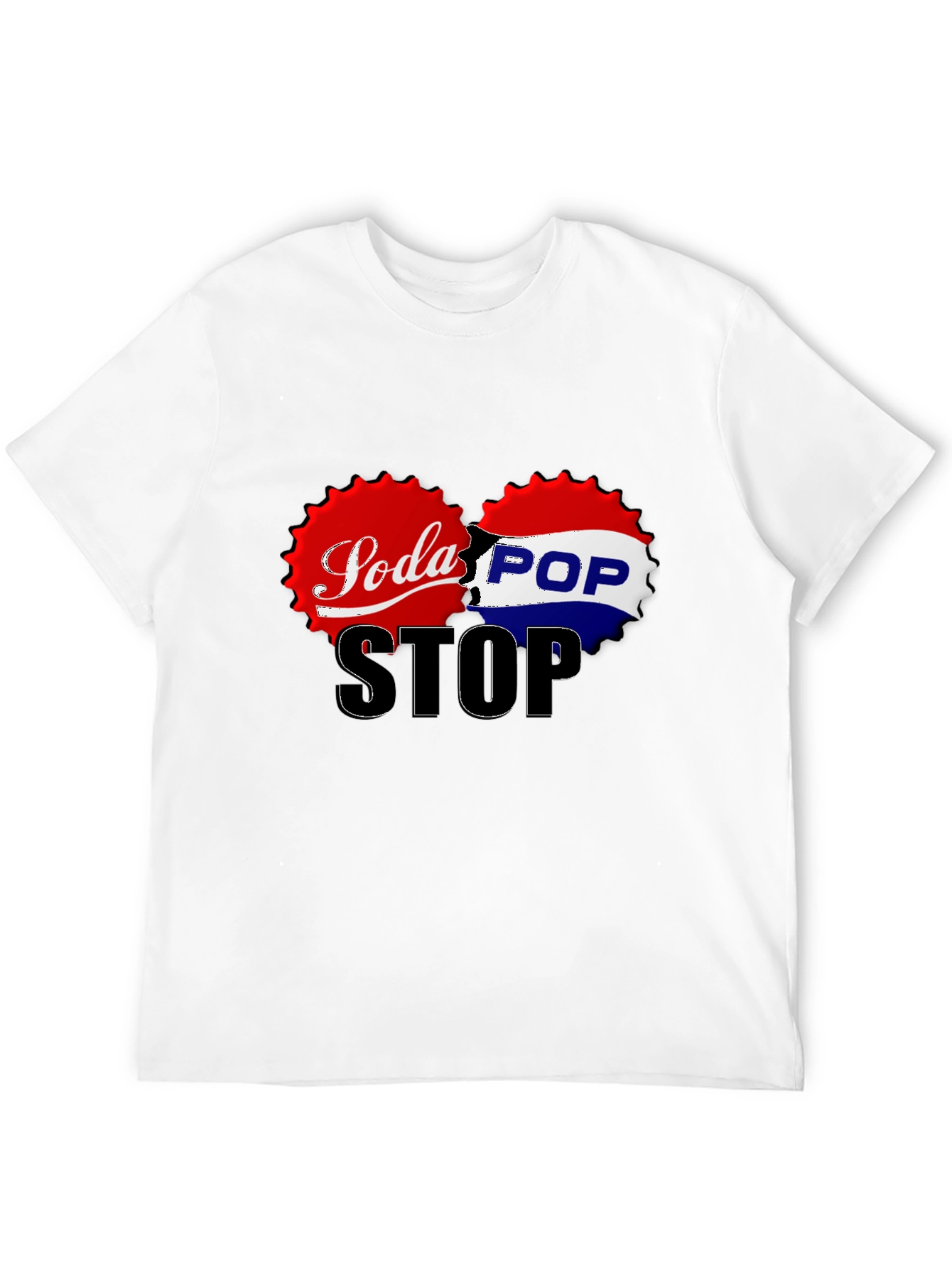 Soda Pop Stop Graphic Tee - Black