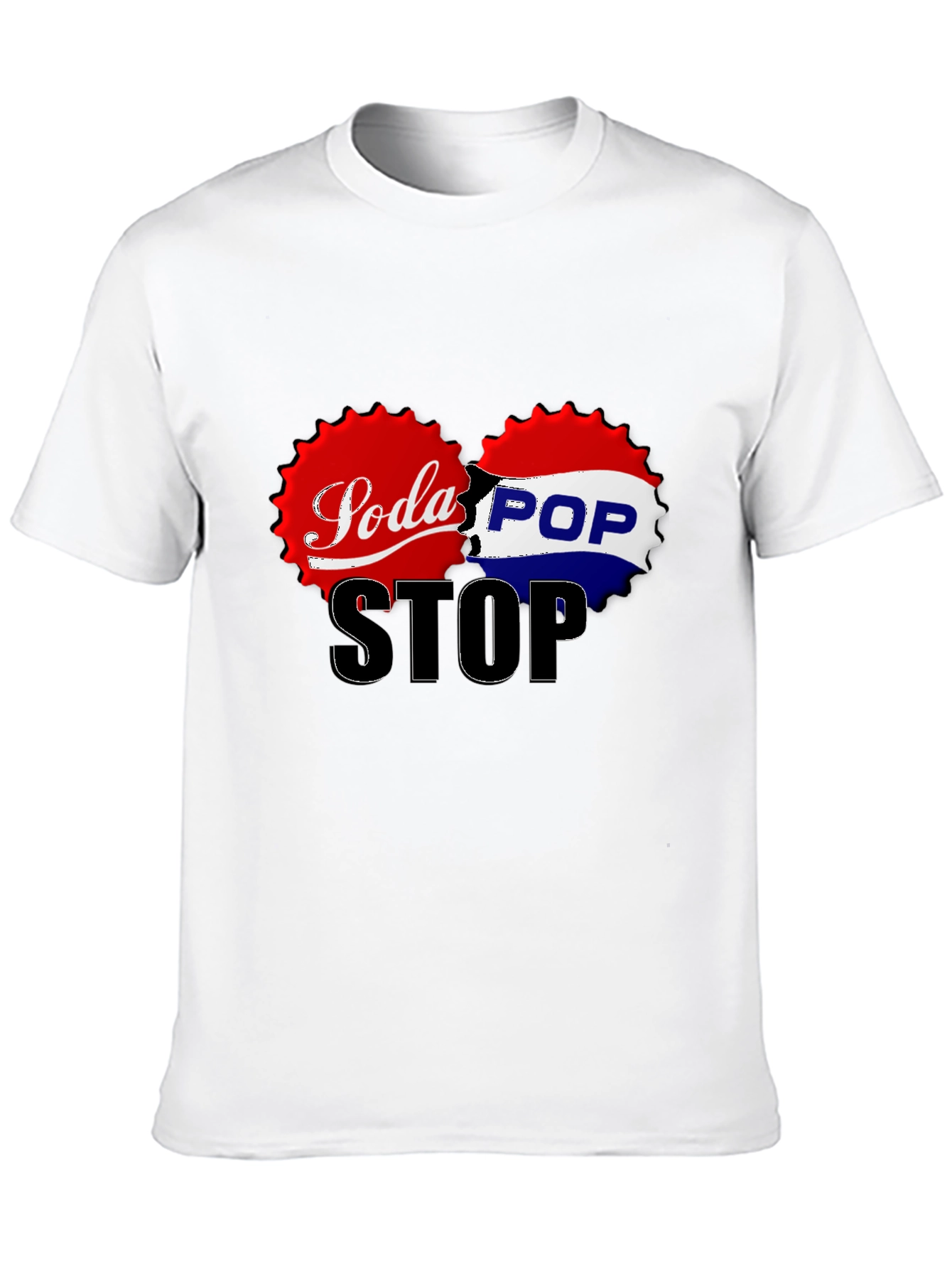 Soda Pop Stop Graphic Tee - Black
