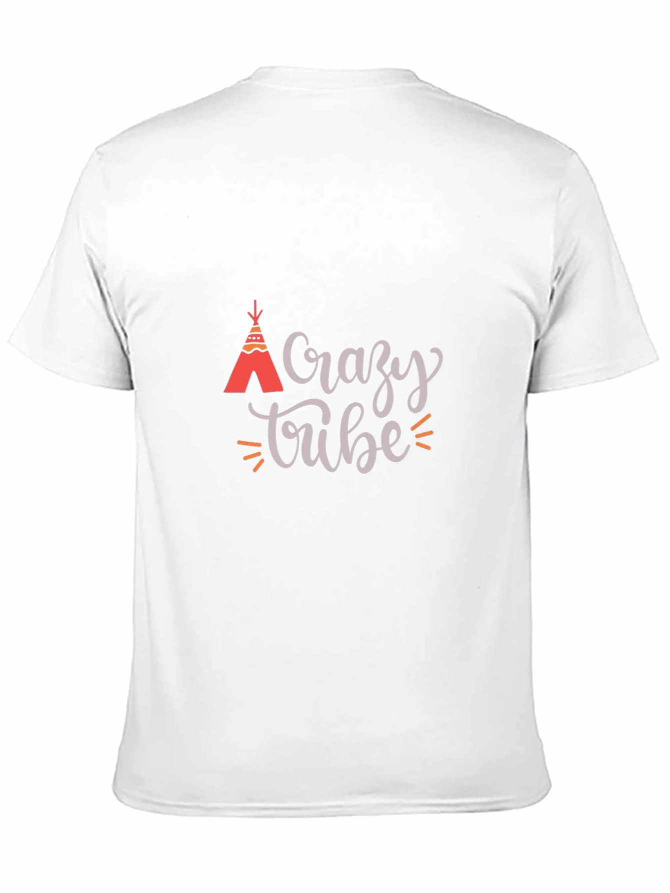 Crazy Tribe Graphic Tee - Black Cotton T-Shirt