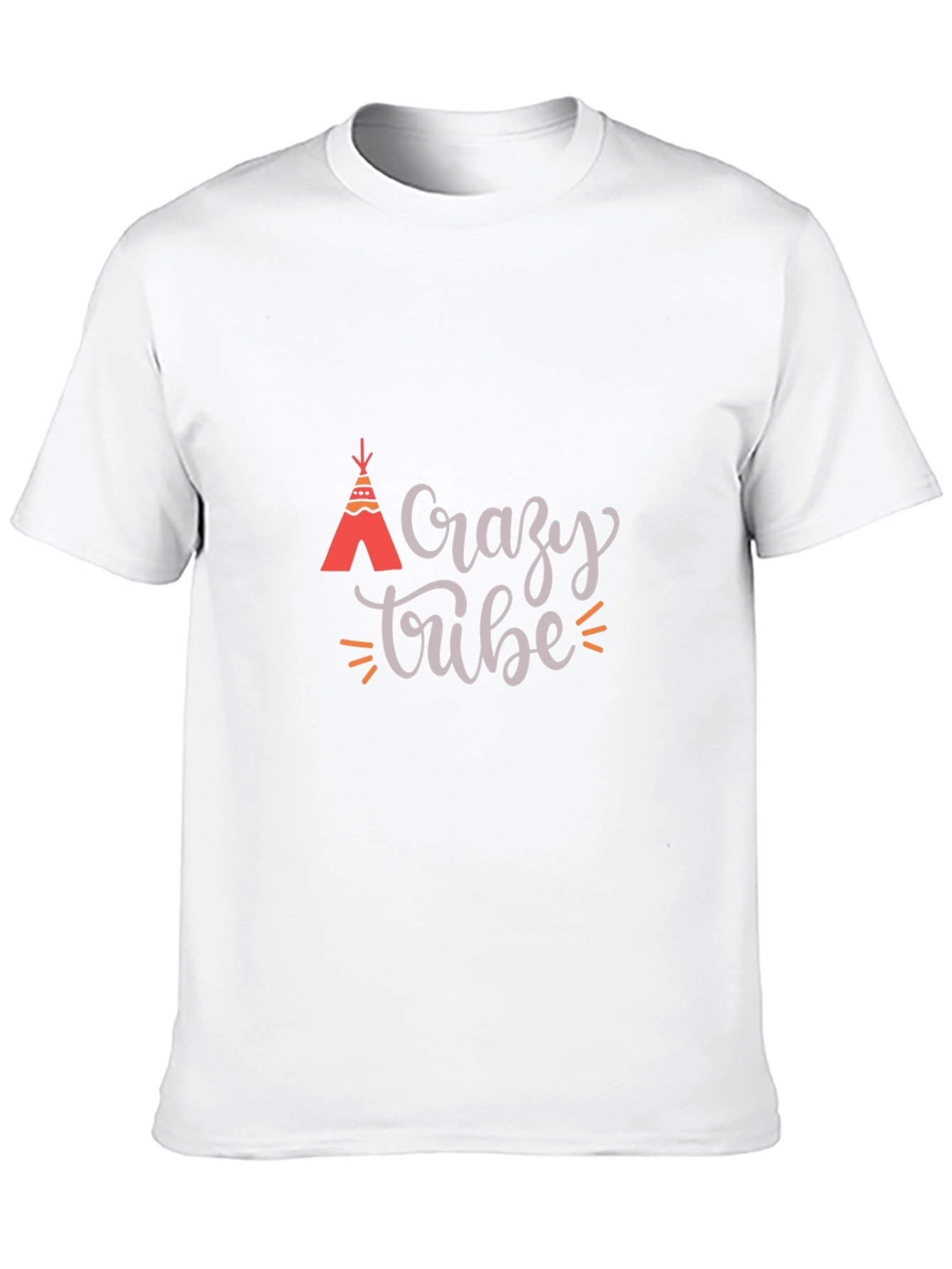 Crazy Tribe Graphic Tee - Black Cotton T-Shirt