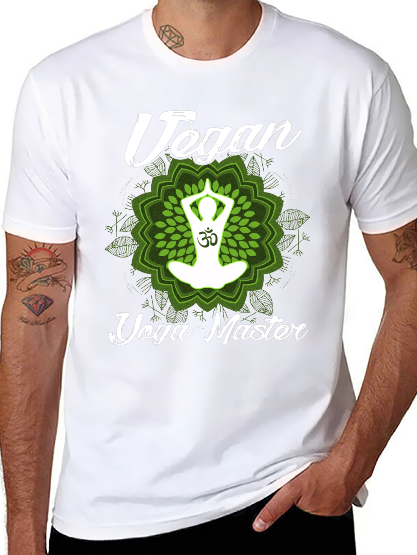Vegan Yoga Master T-Shirt - Black