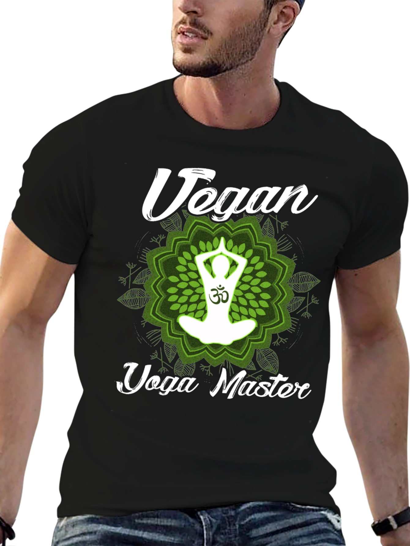 Vegan Yoga Master T-Shirt - Black