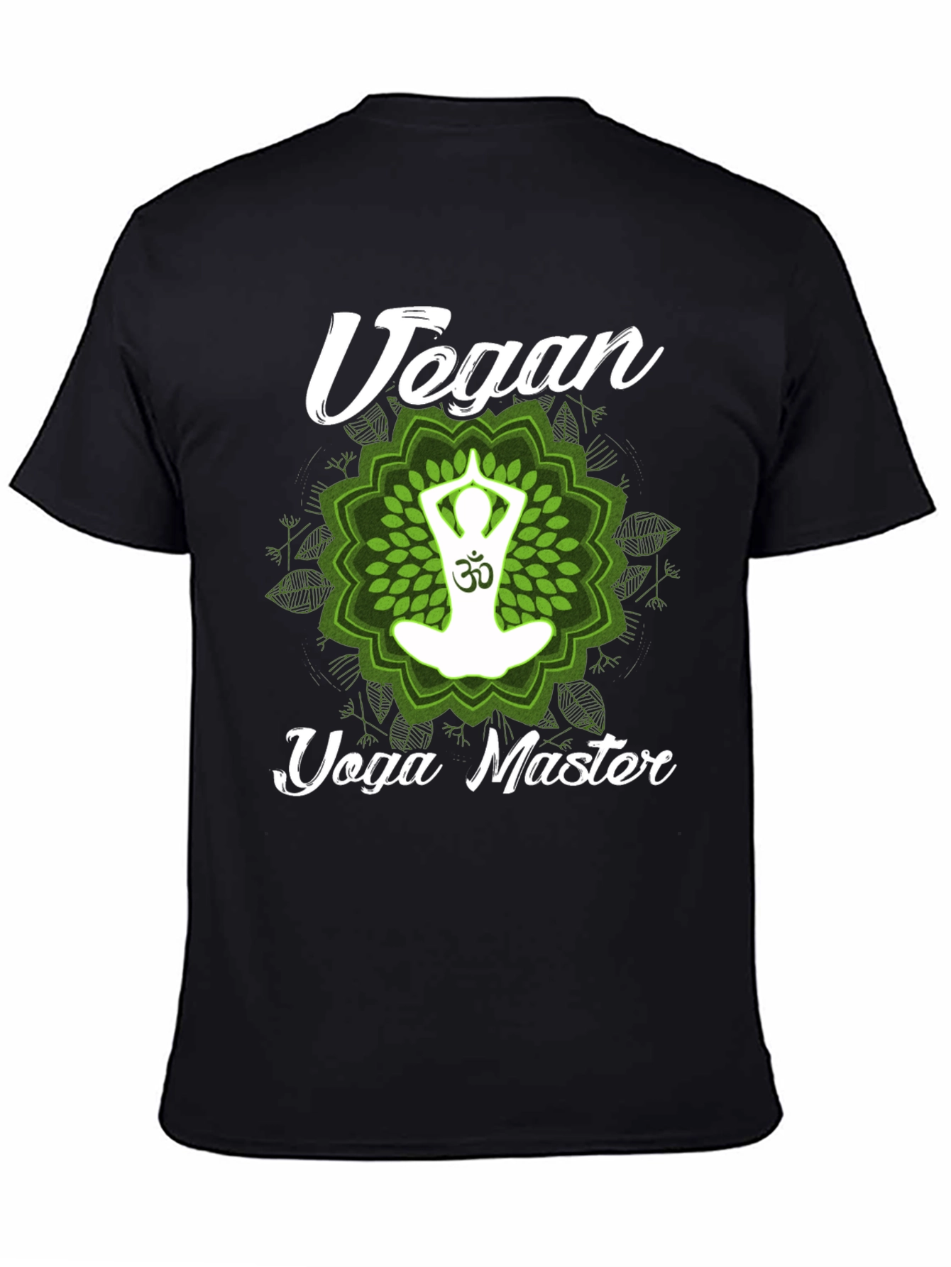 Vegan Yoga Master T-Shirt - Black